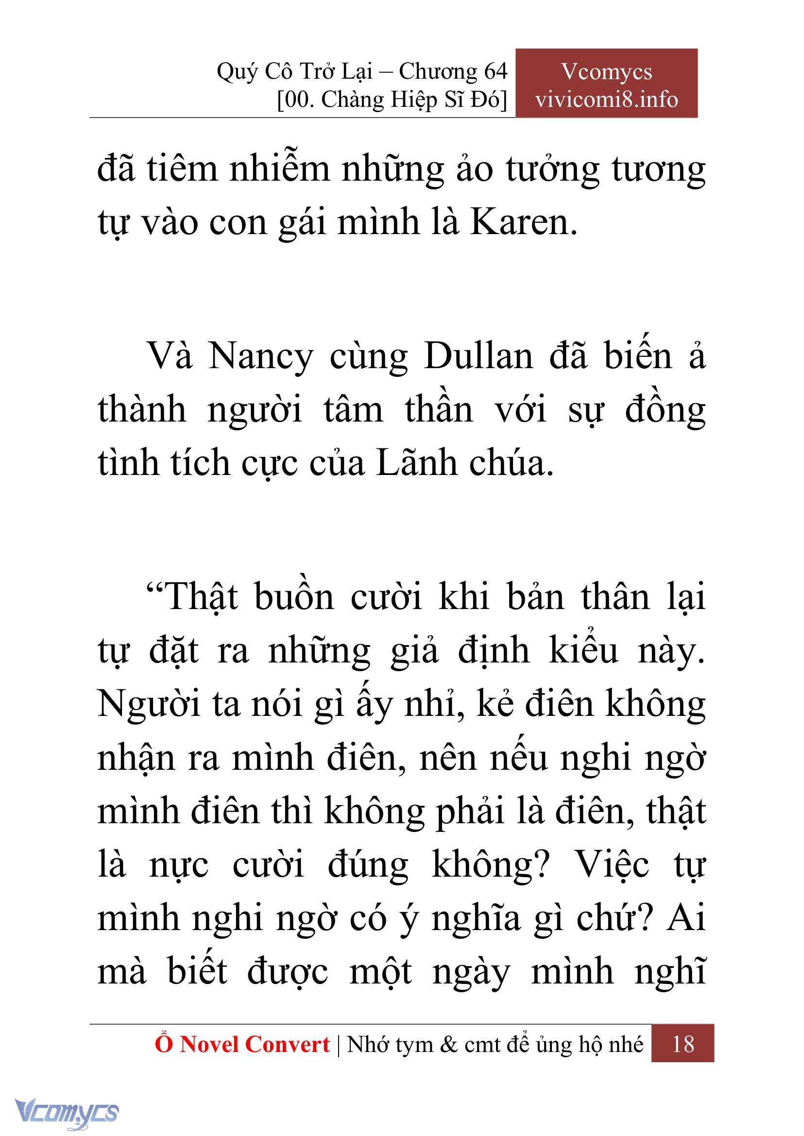 [Novel] Quý Cô Trở Lại Chap 64 - Trang 2