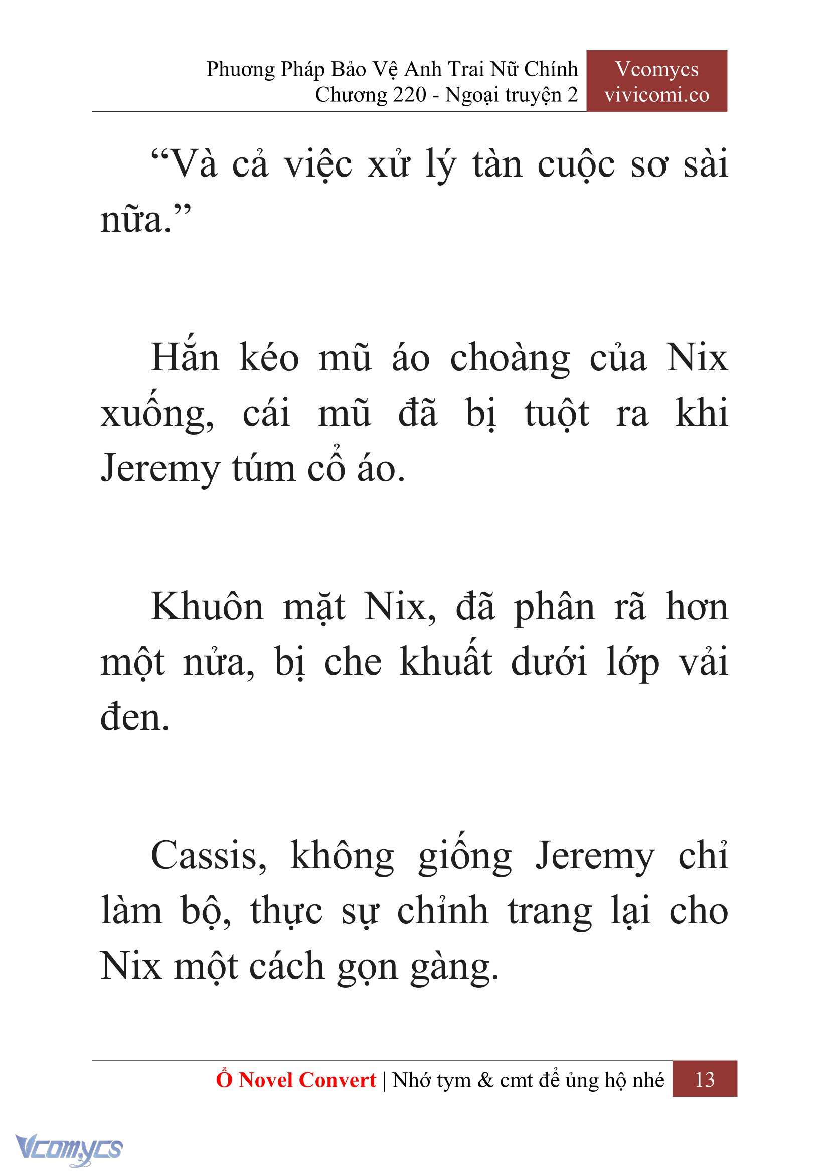 [Novel] Phương Pháp Bảo Vệ Anh Trai Nữ Chính Chap 220 - Trang 2