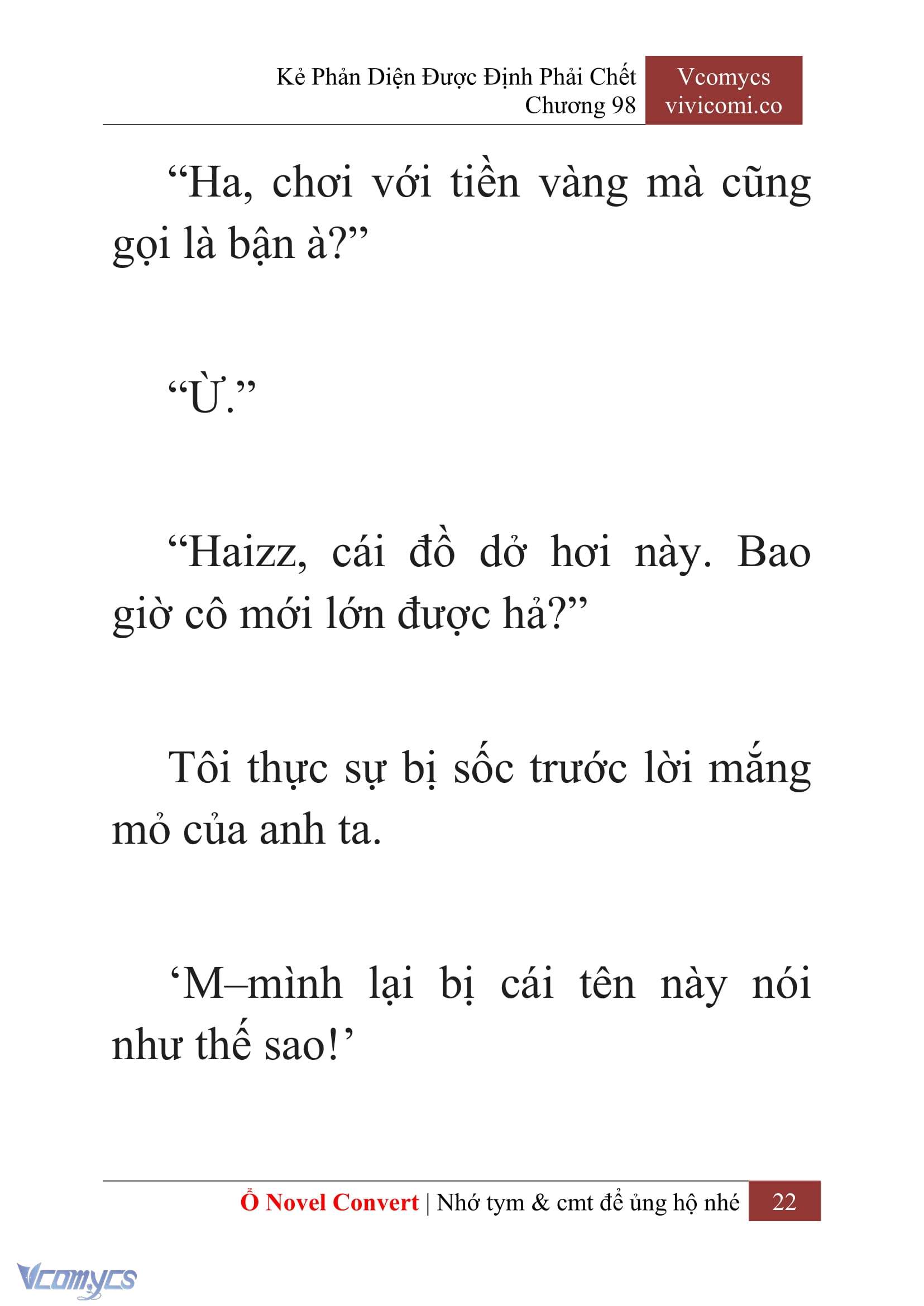 [Novel] Kẻ Phản Diện Được Định Phải Chết Chap 98 - Next Chap 99