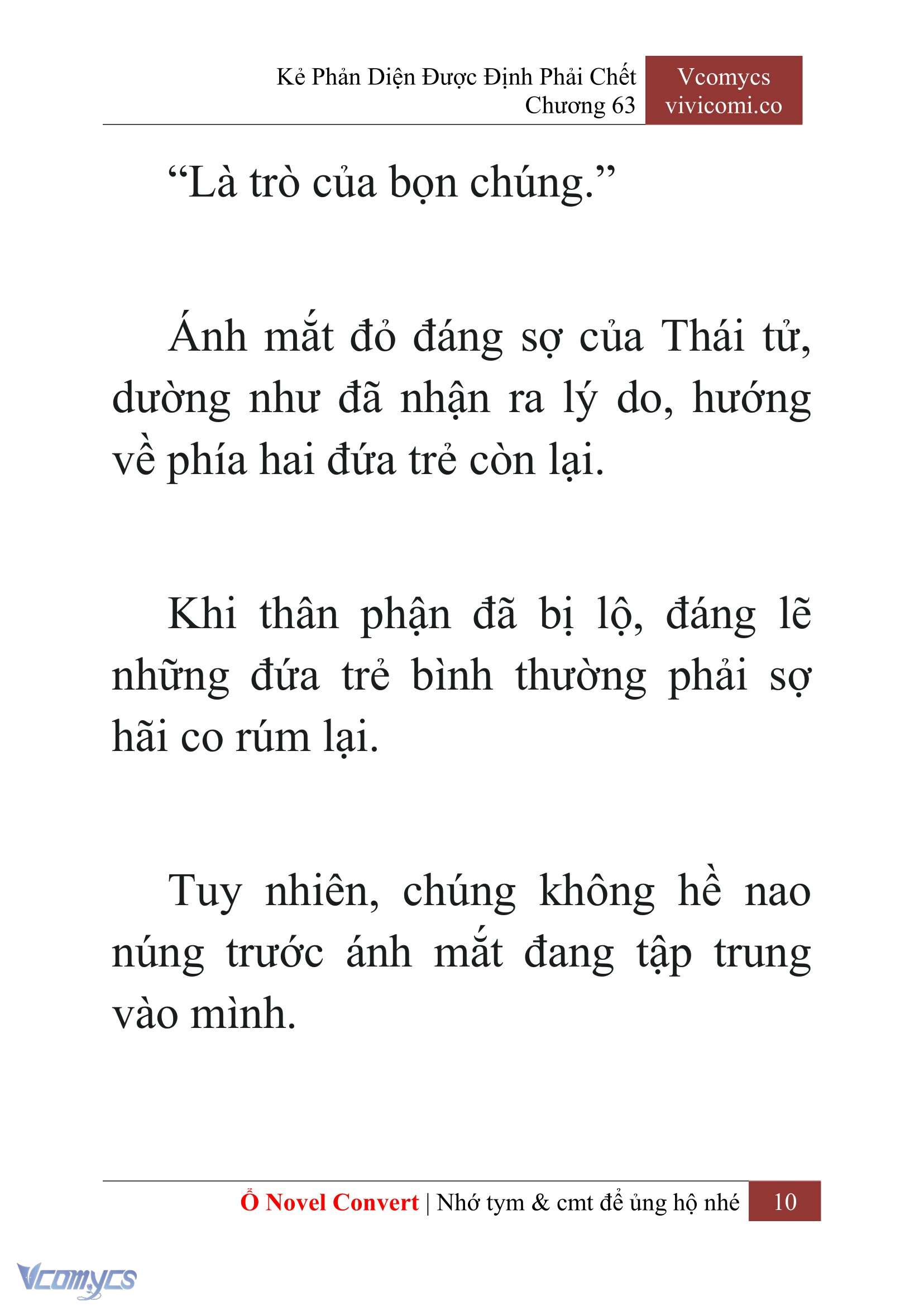 [Novel] Kẻ Phản Diện Được Định Phải Chết Chap 63 - Next Chap 64
