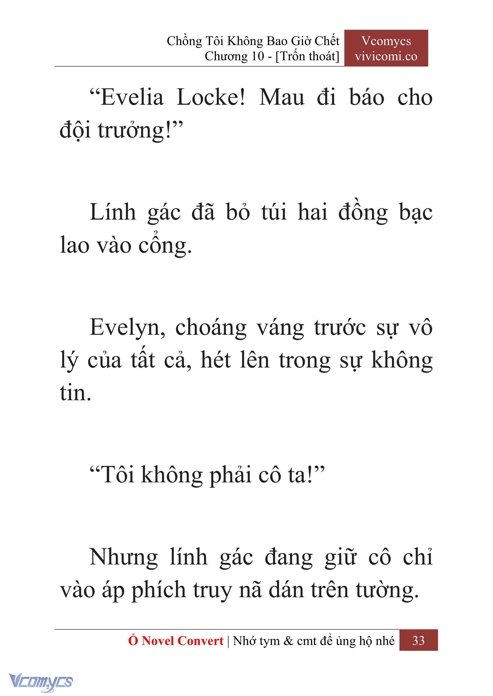 [Novel] Chồng Tôi Không Bao Giờ Chết Chap 10 - Next Chap 11