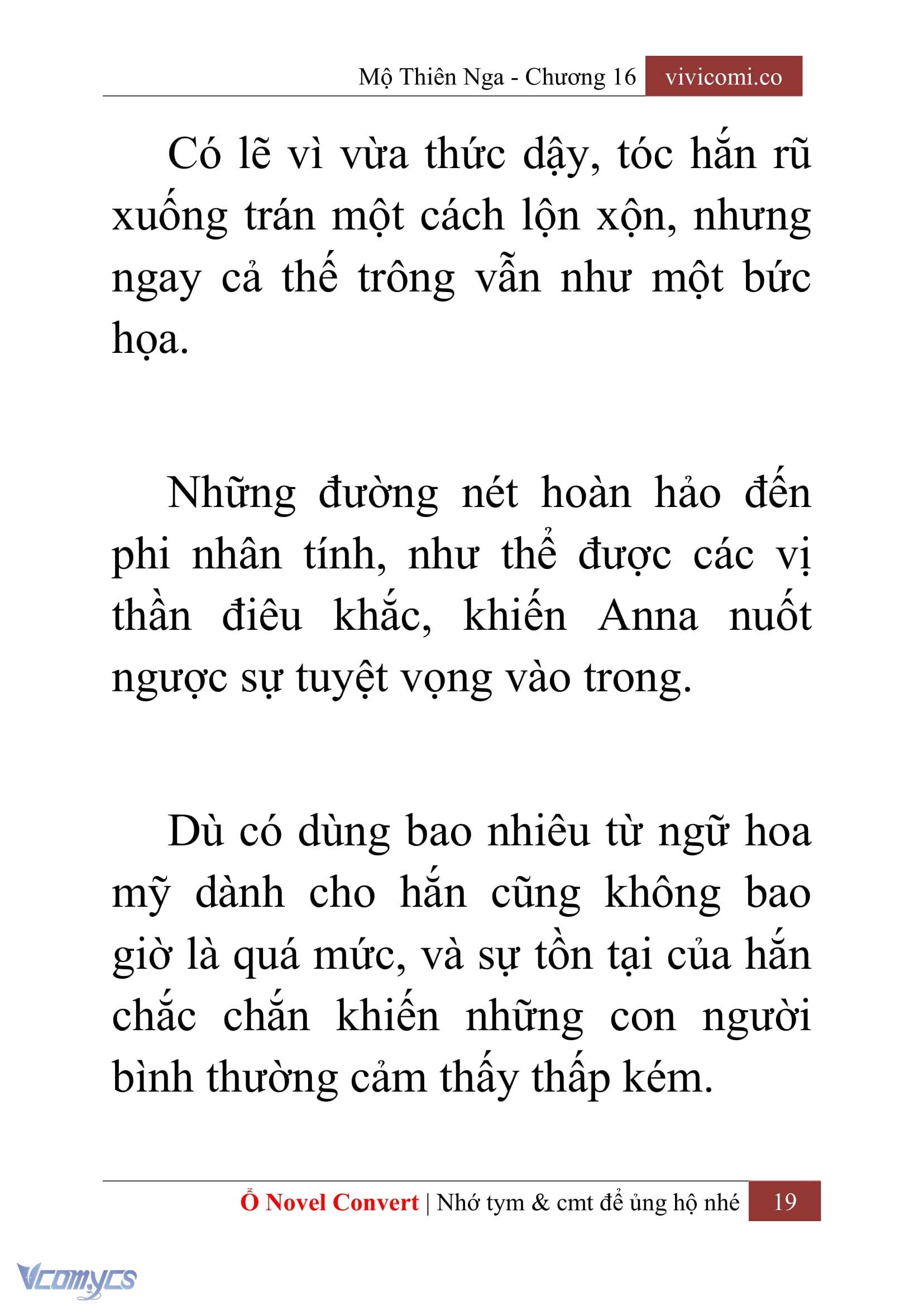 [Novel] Mộ Thiên Nga Chap 16 - Trang 2