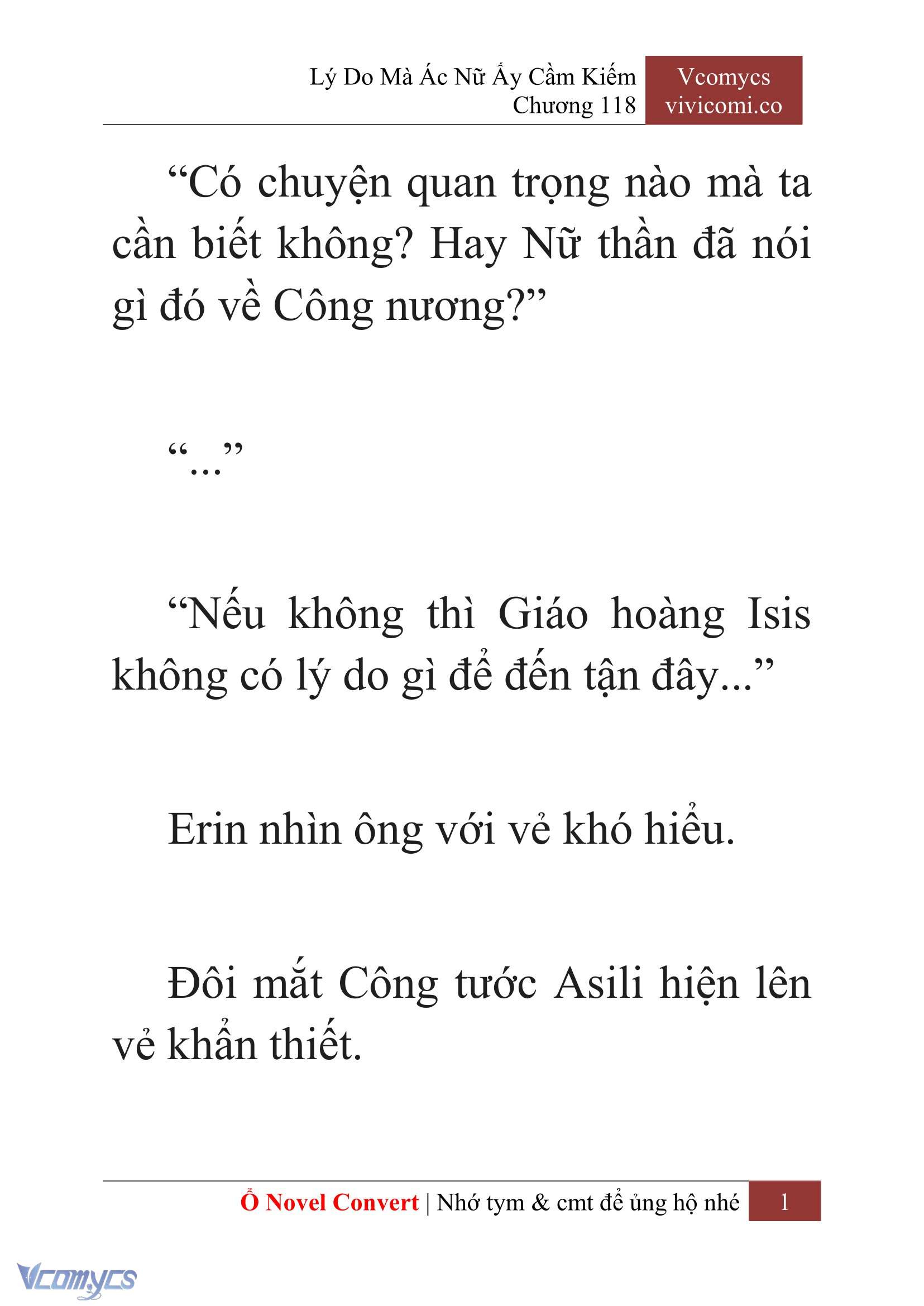 [Novel] Lý Do Mà Ác Nữ Ấy Cầm Kiếm Chap 118 - Trang 2