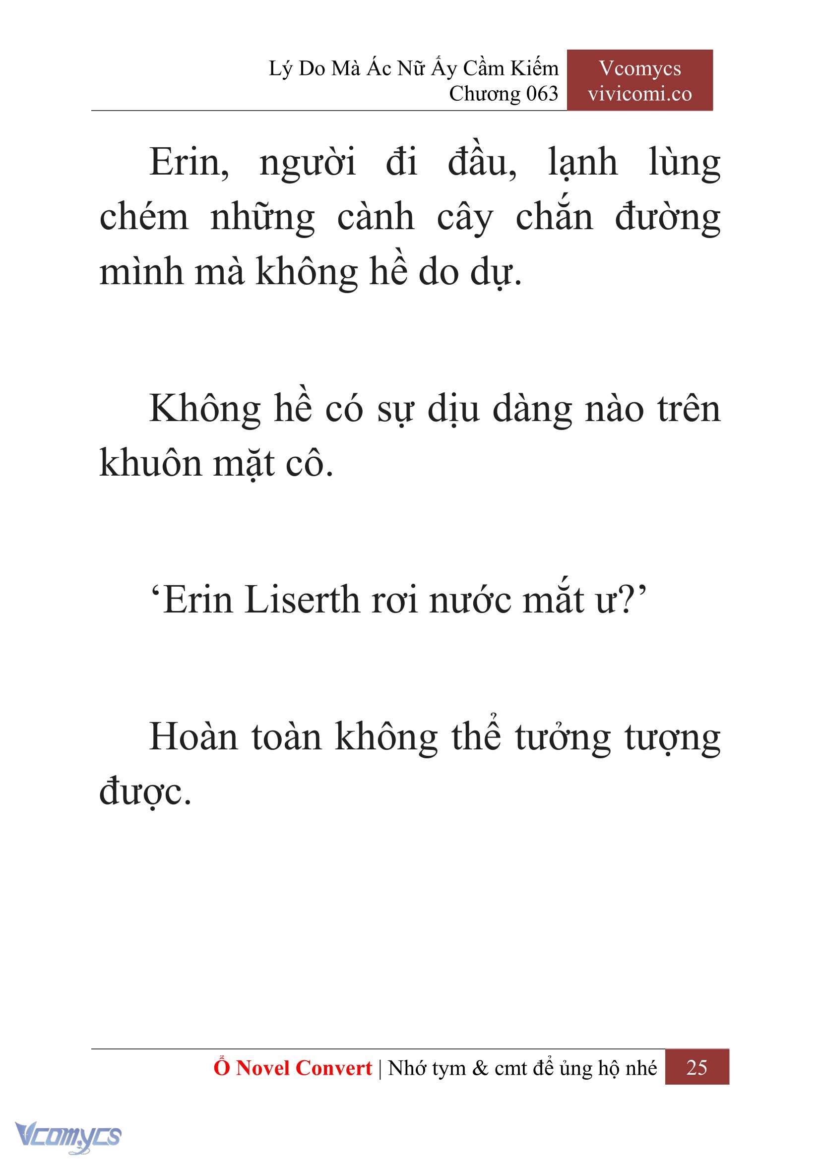 [Novel] Lý Do Mà Ác Nữ Ấy Cầm Kiếm Chap 63 - Next Chap 64