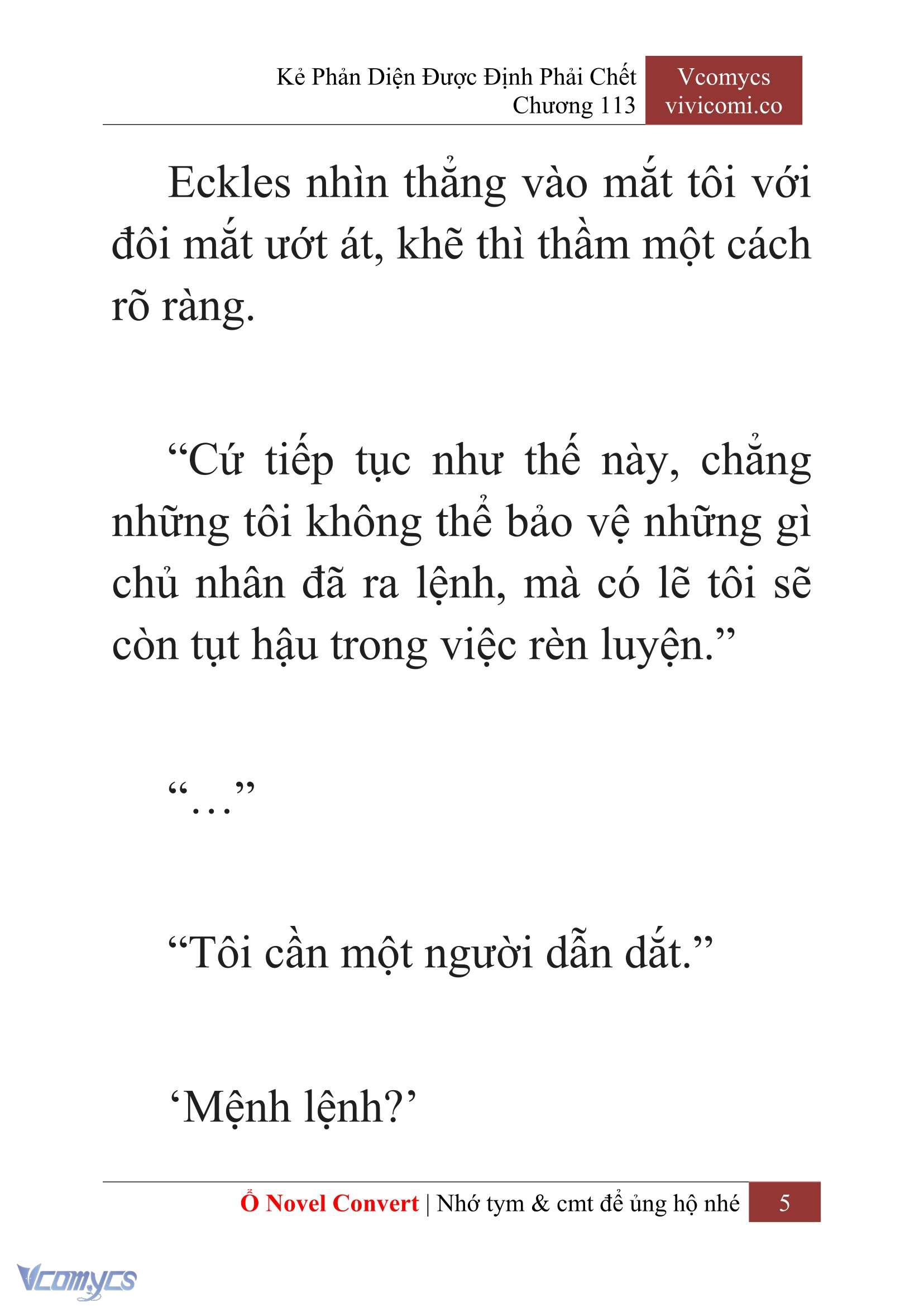 [Novel] Kẻ Phản Diện Được Định Phải Chết Chap 113 - Next Chap 114