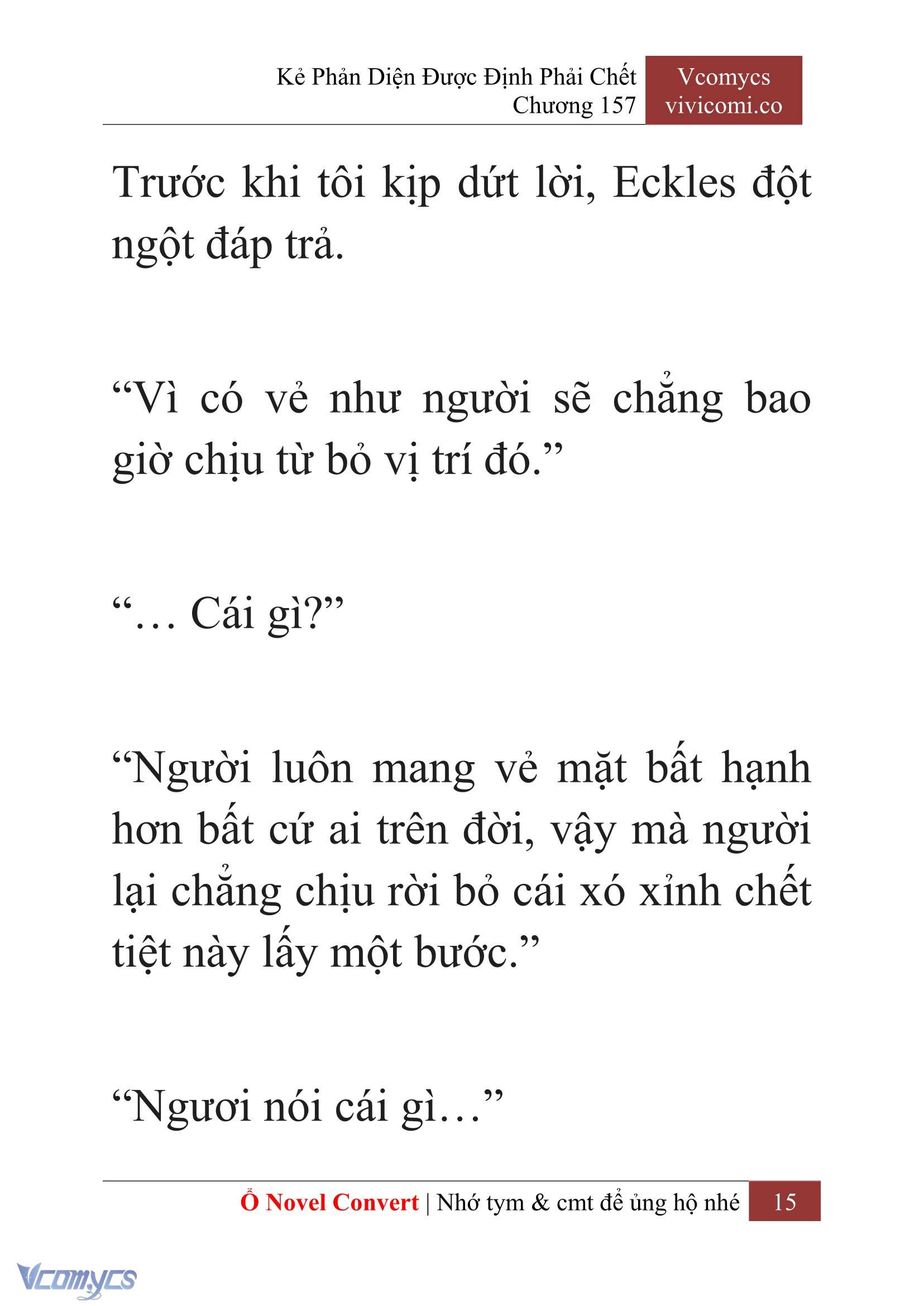 [Novel] Kẻ Phản Diện Được Định Phải Chết Chap 157 - Trang 2