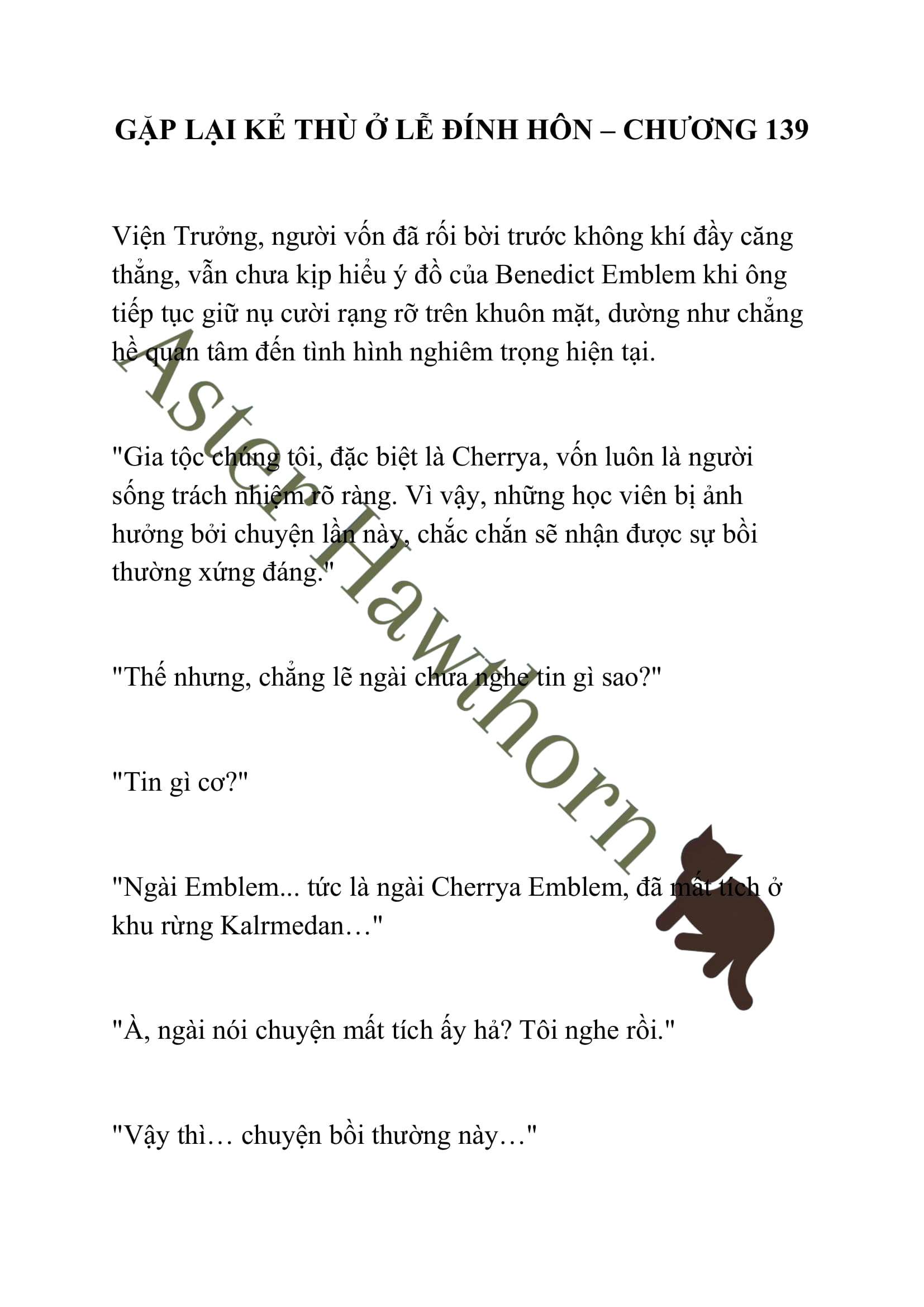 [NOVEL] Gặp Lại Kẻ Thù Ở Lễ Đính Hôn Chap 139 - Trang 2