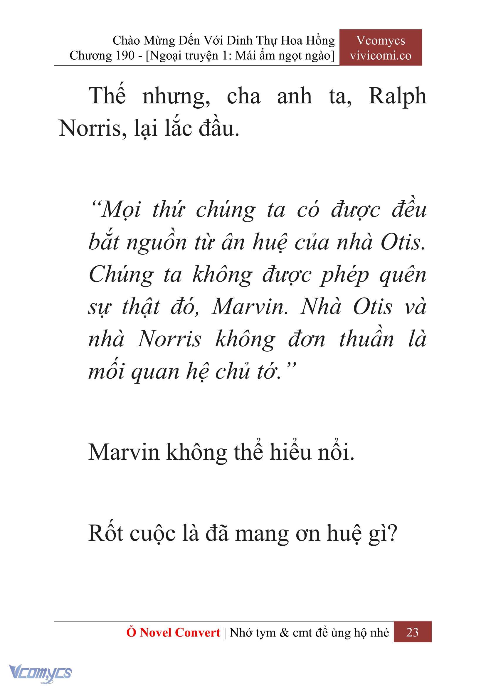 [Novel] Chào Mừng Đến Với Dinh Thự Hoa Hồng Chap 190 - Trang 2