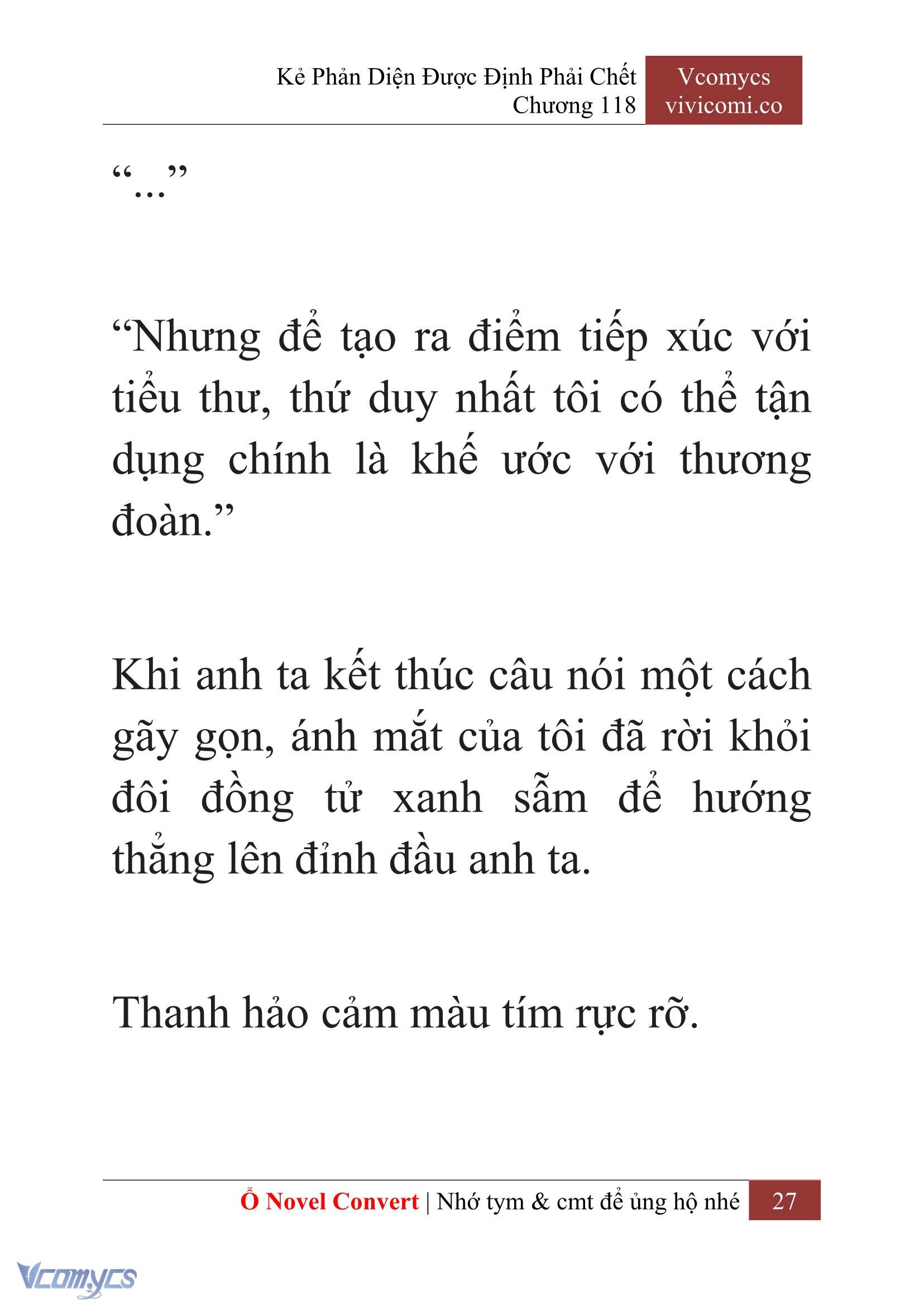 [Novel] Kẻ Phản Diện Được Định Phải Chết Chap 118 - Trang 2