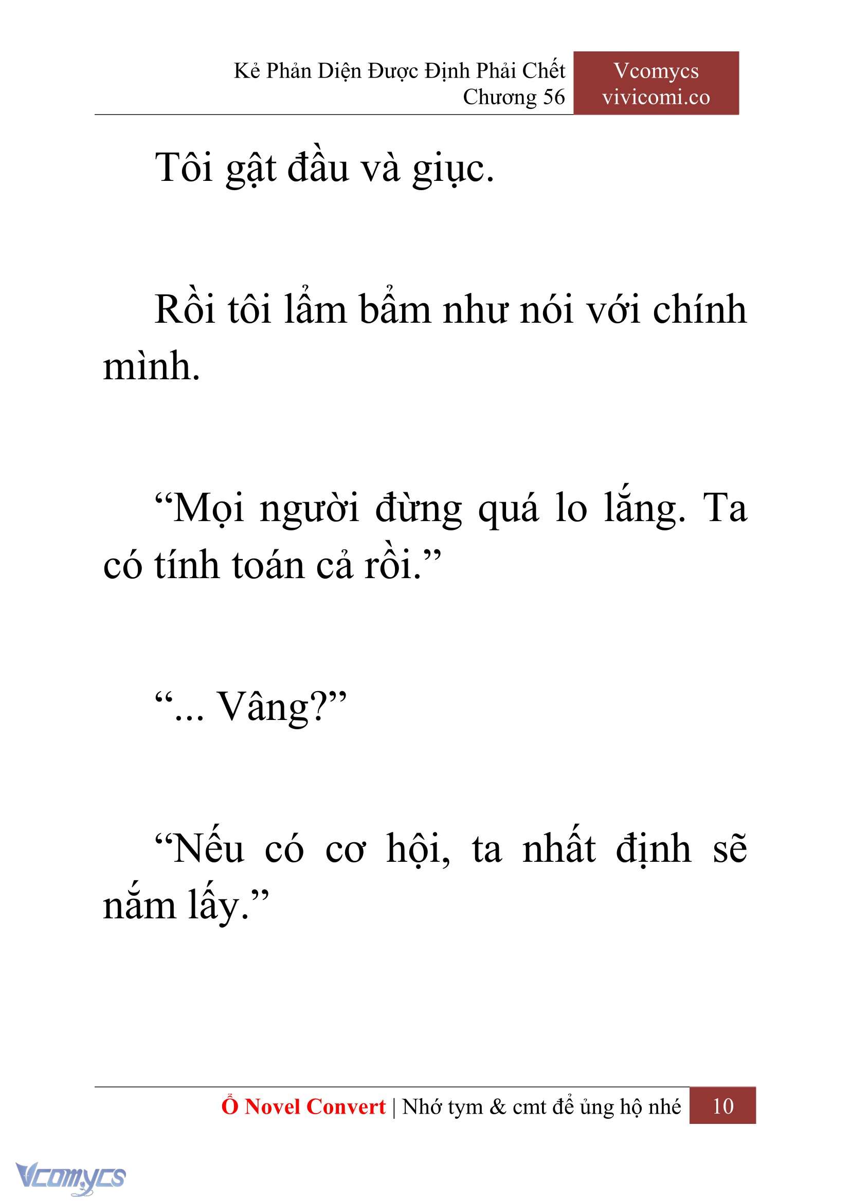 [Novel] Kẻ Phản Diện Được Định Phải Chết Chap 56 - Next Chap 57