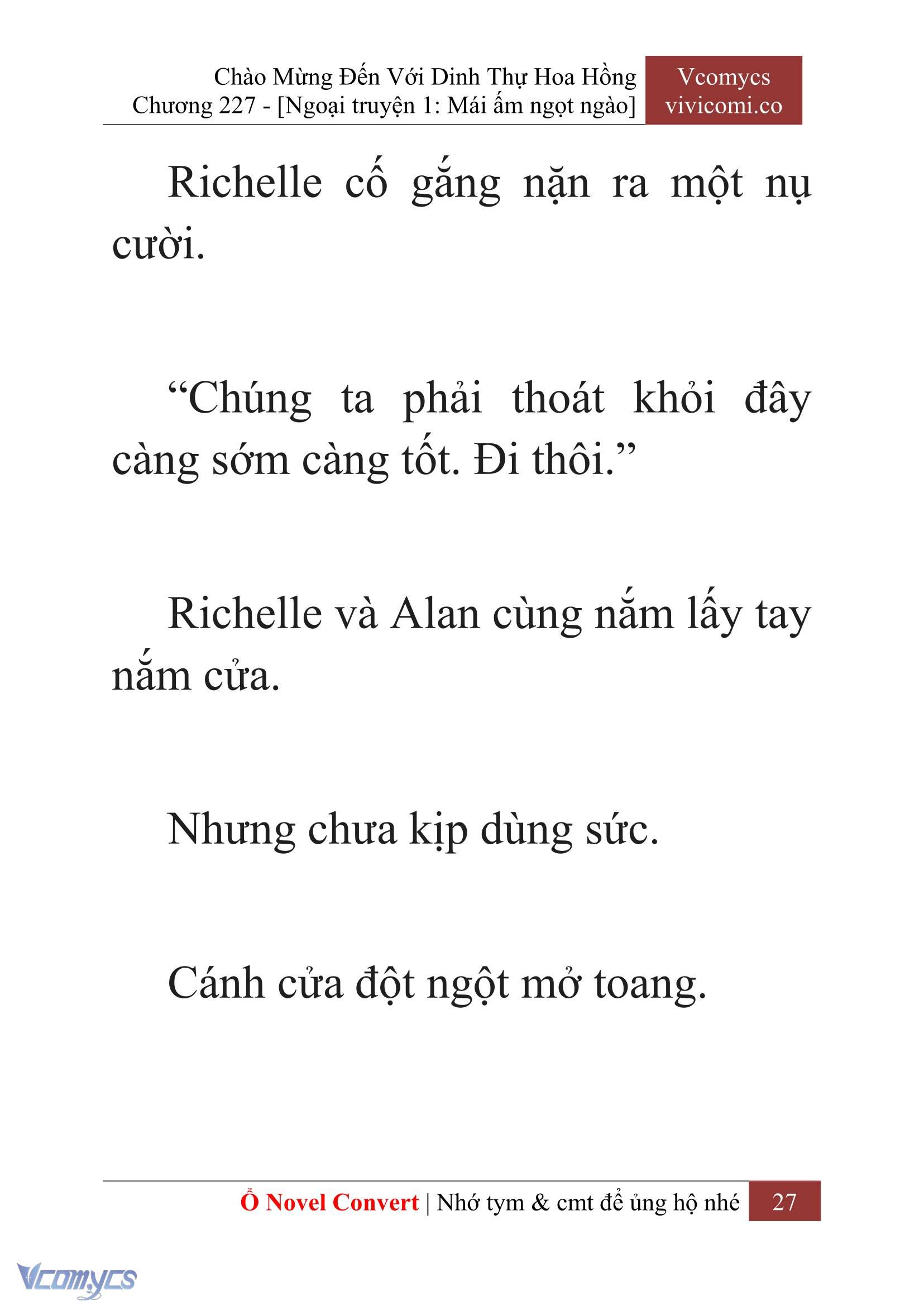 [Novel] Chào Mừng Đến Với Dinh Thự Hoa Hồng Chap 227 - Trang 2