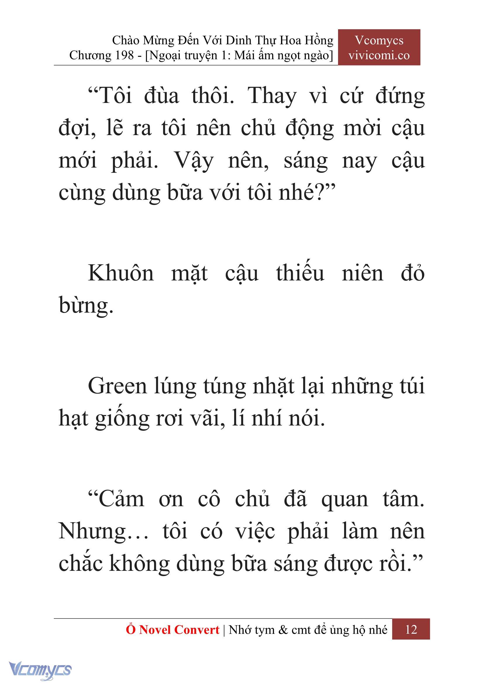 [Novel] Chào Mừng Đến Với Dinh Thự Hoa Hồng Chap 198 - Trang 2