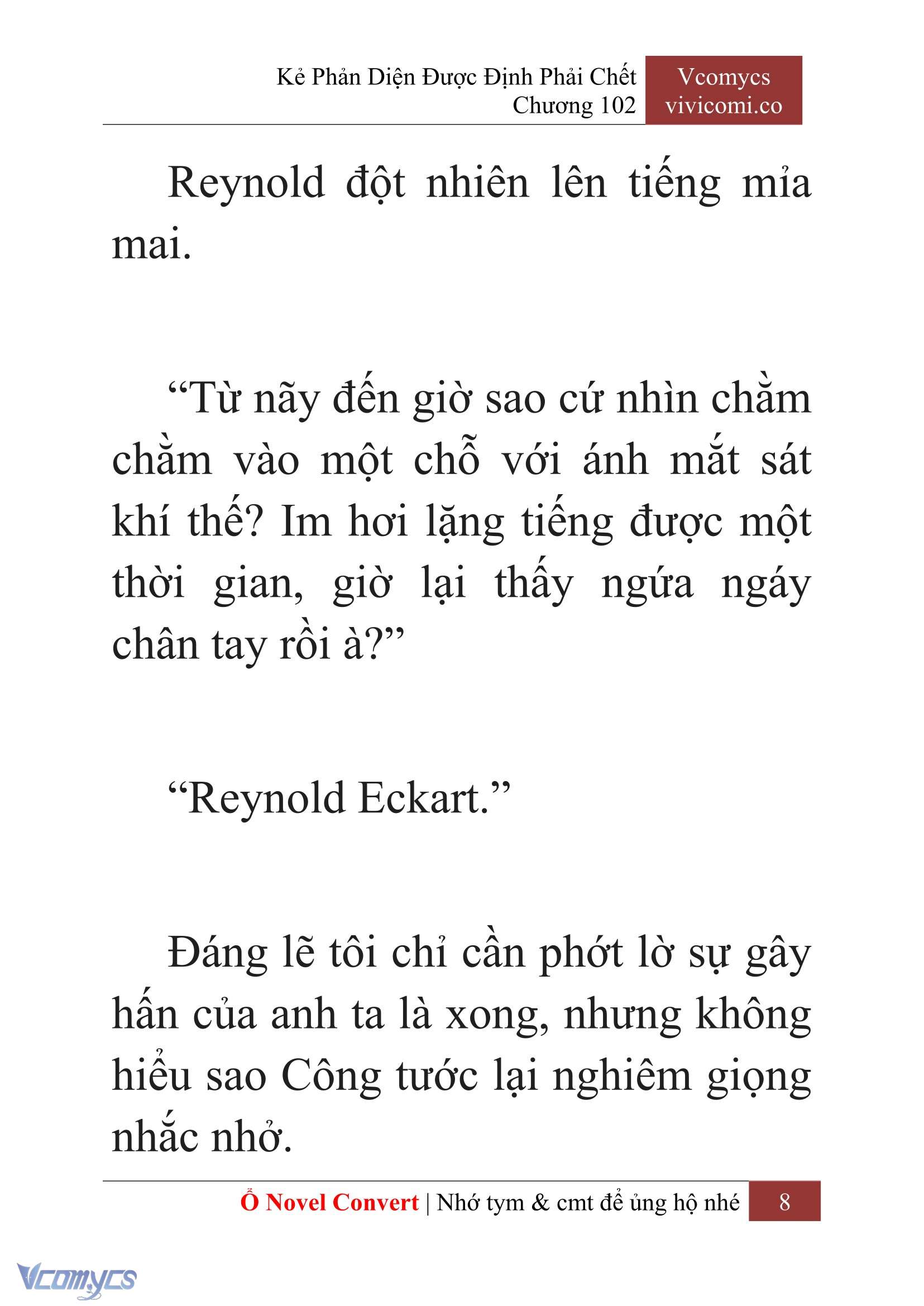 [Novel] Kẻ Phản Diện Được Định Phải Chết Chap 102 - Trang 2