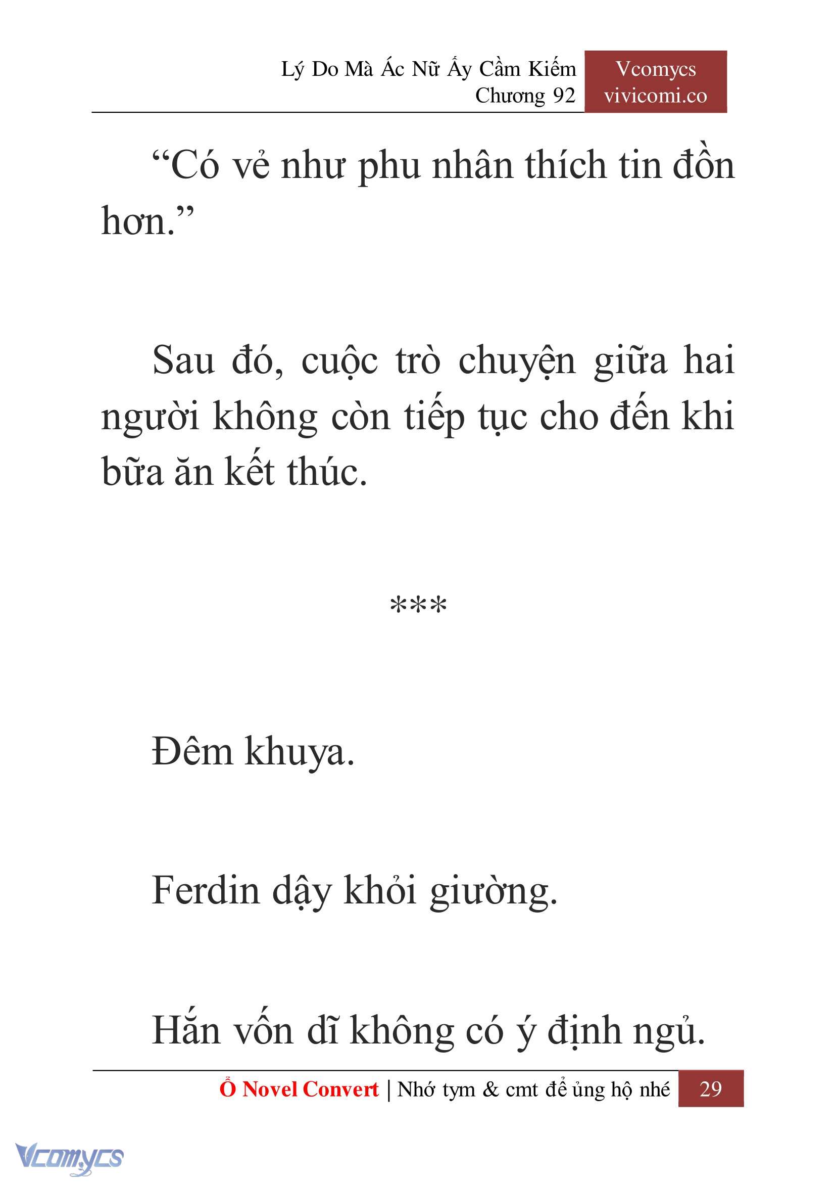 [Novel] Lý Do Mà Ác Nữ Ấy Cầm Kiếm Chap 92 - Next Chap 93