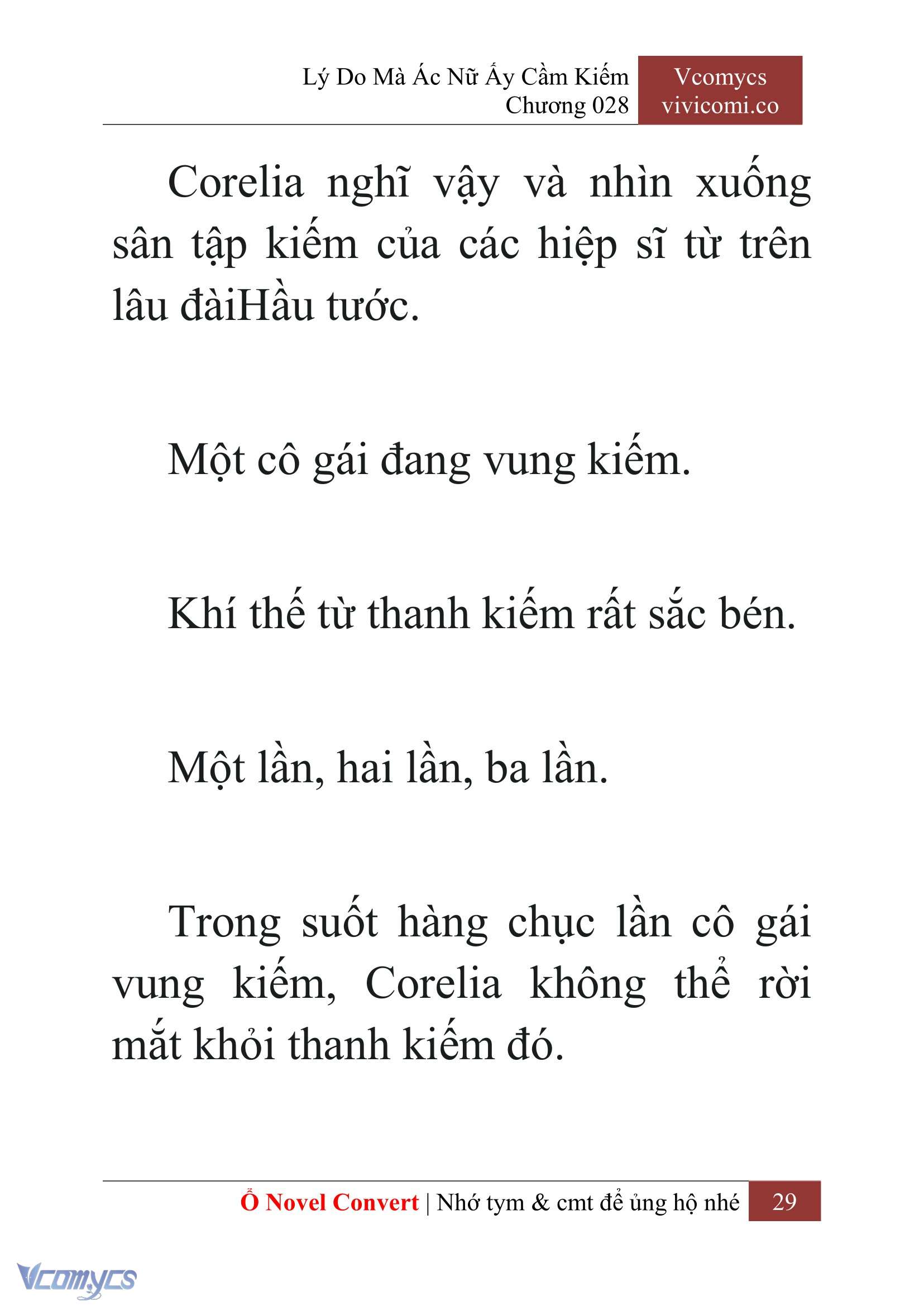 [Novel] Lý Do Mà Ác Nữ Ấy Cầm Kiếm Chap 28 - Trang 2