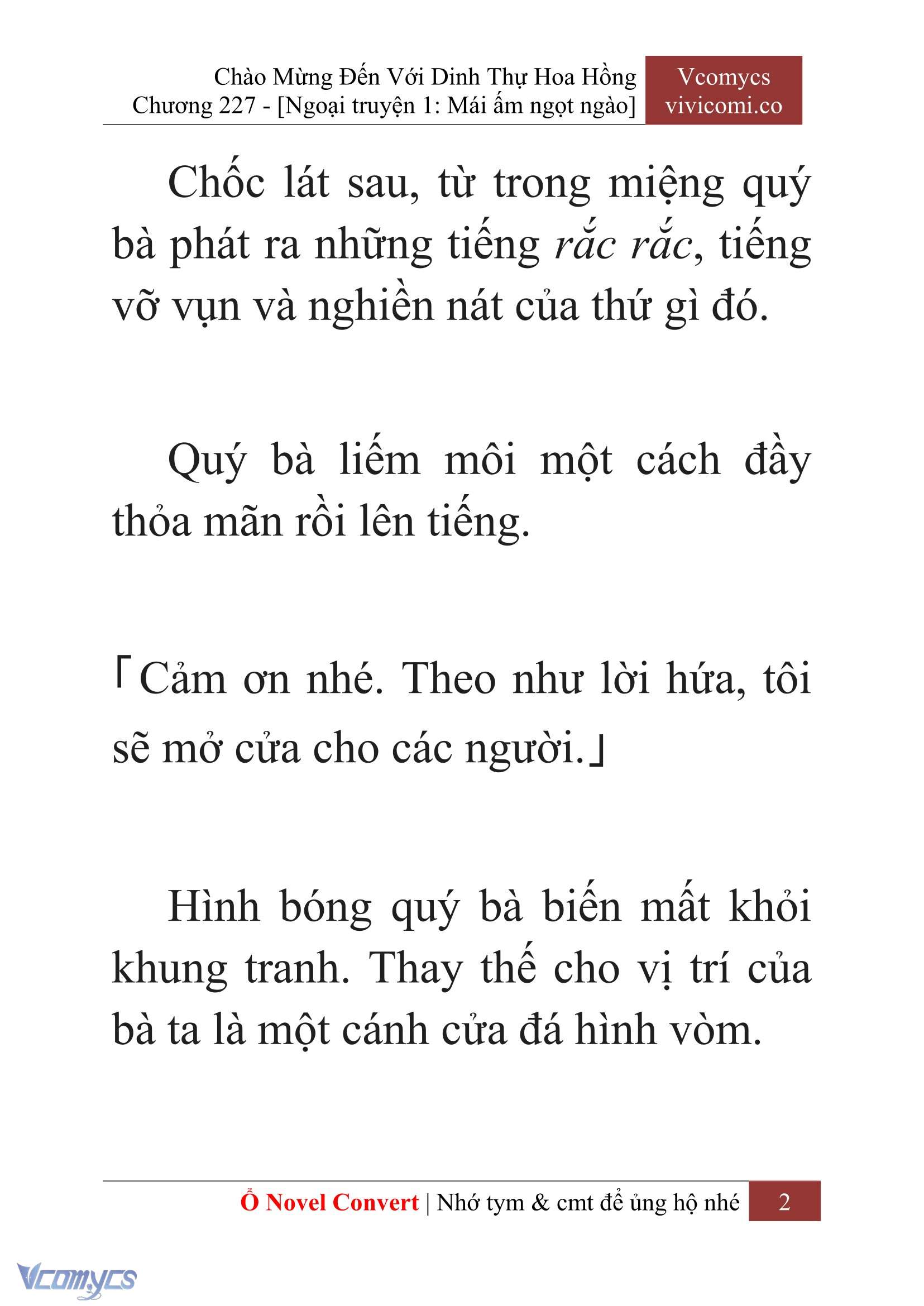 [Novel] Chào Mừng Đến Với Dinh Thự Hoa Hồng Chap 227 - Trang 2
