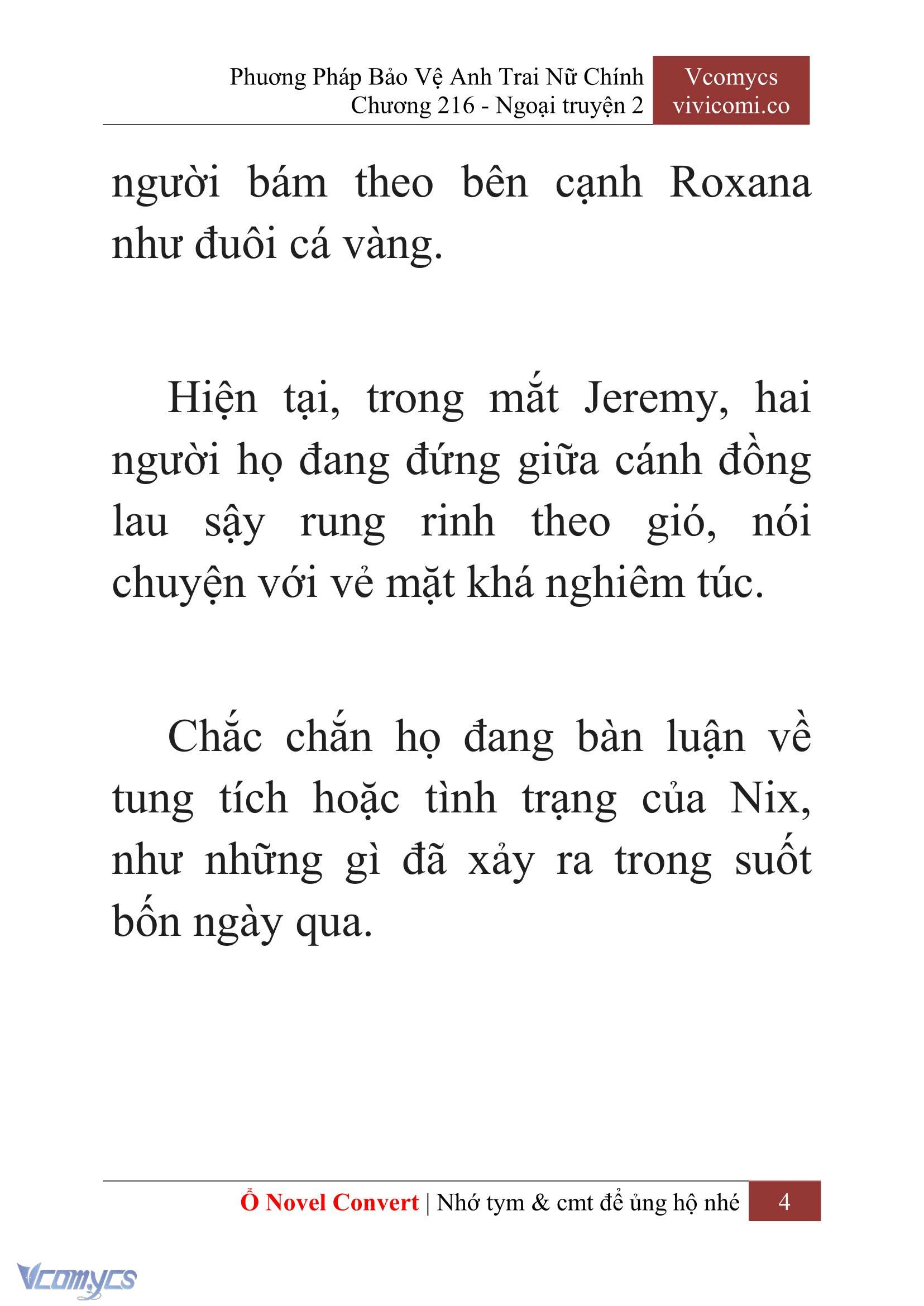[Novel] Phương Pháp Bảo Vệ Anh Trai Nữ Chính Chap 216 - Trang 2