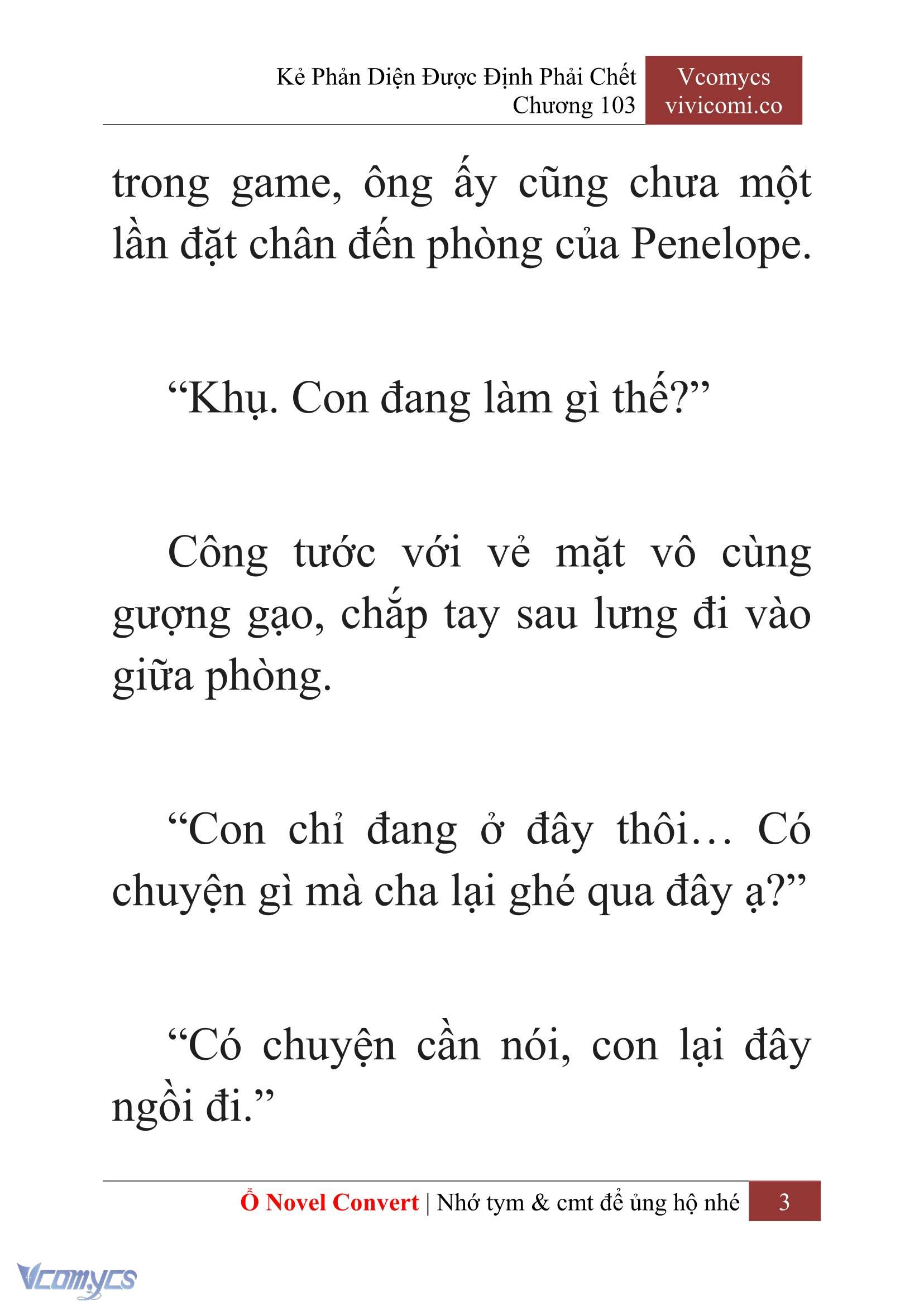 [Novel] Kẻ Phản Diện Được Định Phải Chết Chap 103 - Next Chap 104