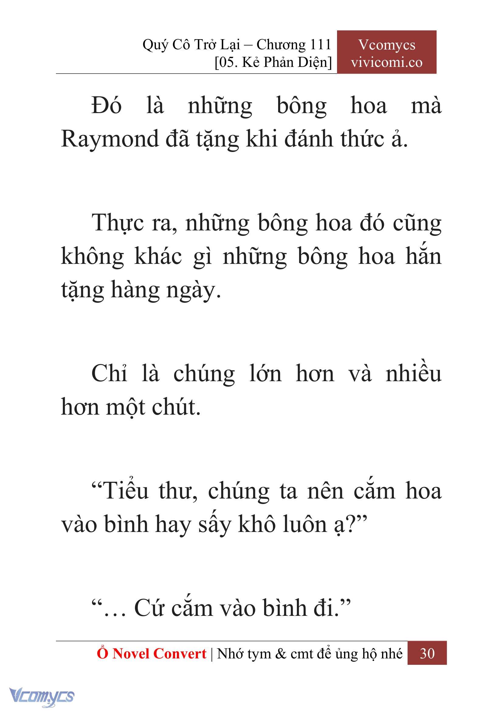 [Novel] Quý Cô Trở Lại Chap 111 - Trang 2
