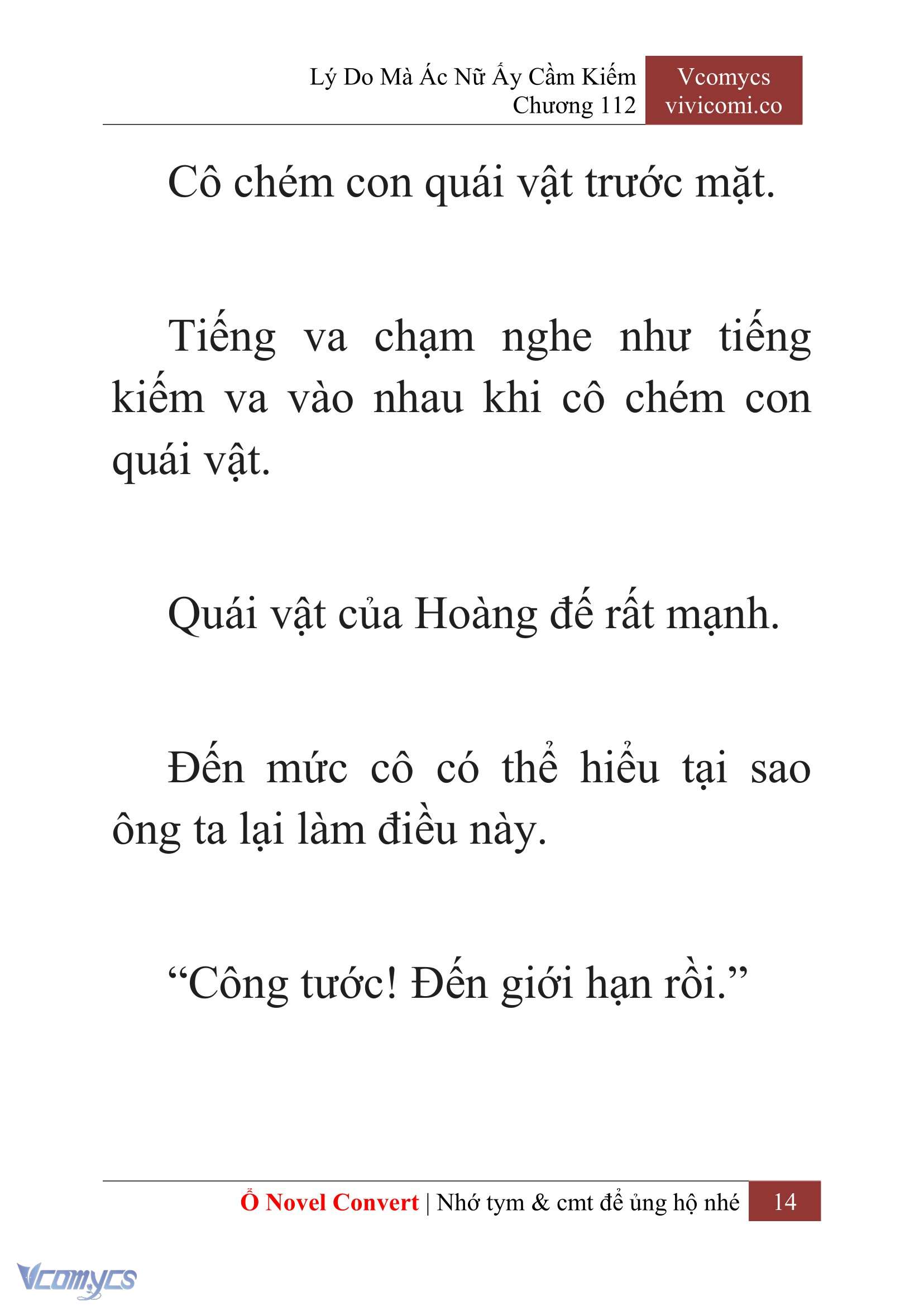 [Novel] Lý Do Mà Ác Nữ Ấy Cầm Kiếm Chap 112 - Trang 2