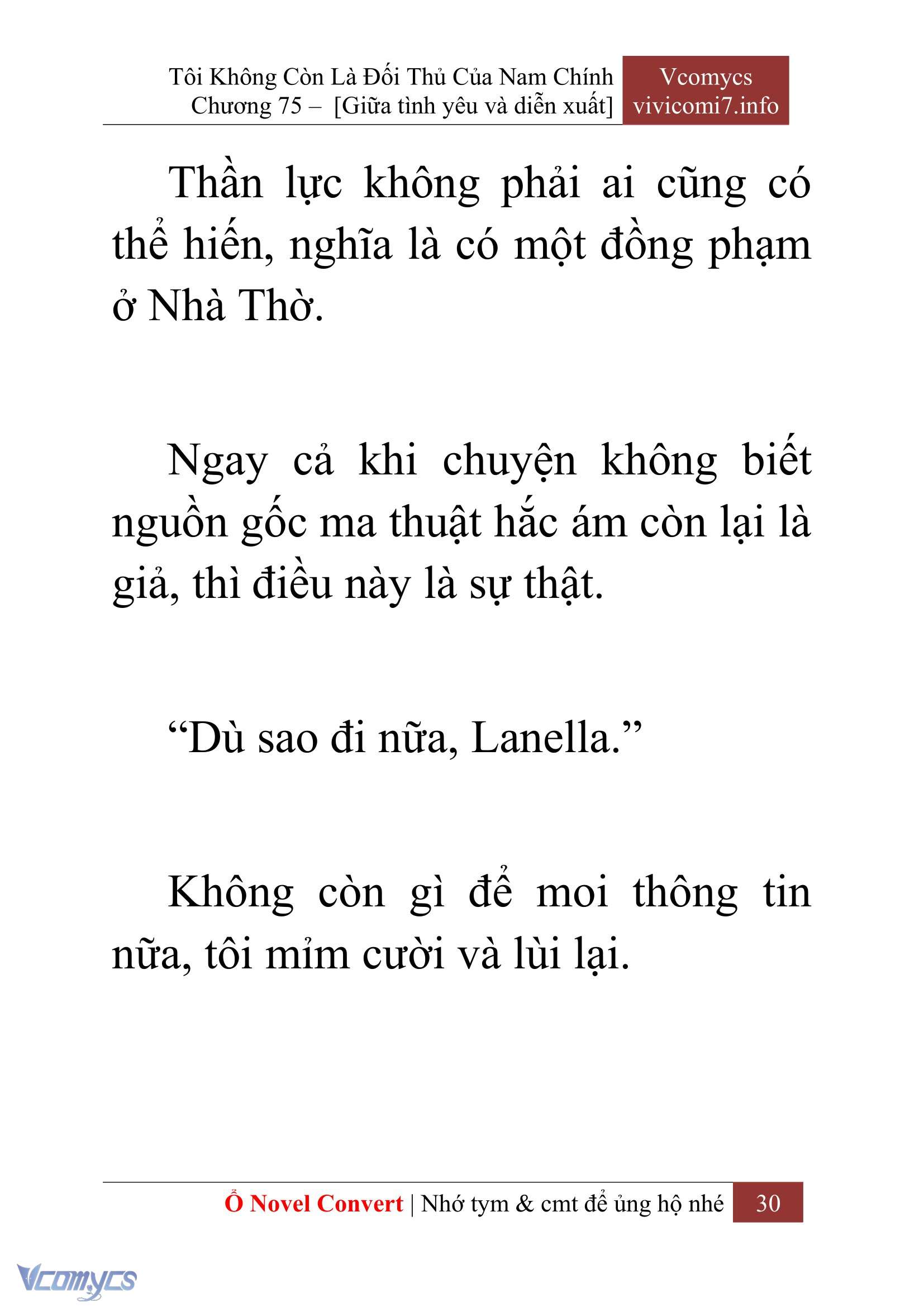 [Novel] Tôi Không Còn Là Đối Thủ Của Nam Chính Chap 75 - Trang 2