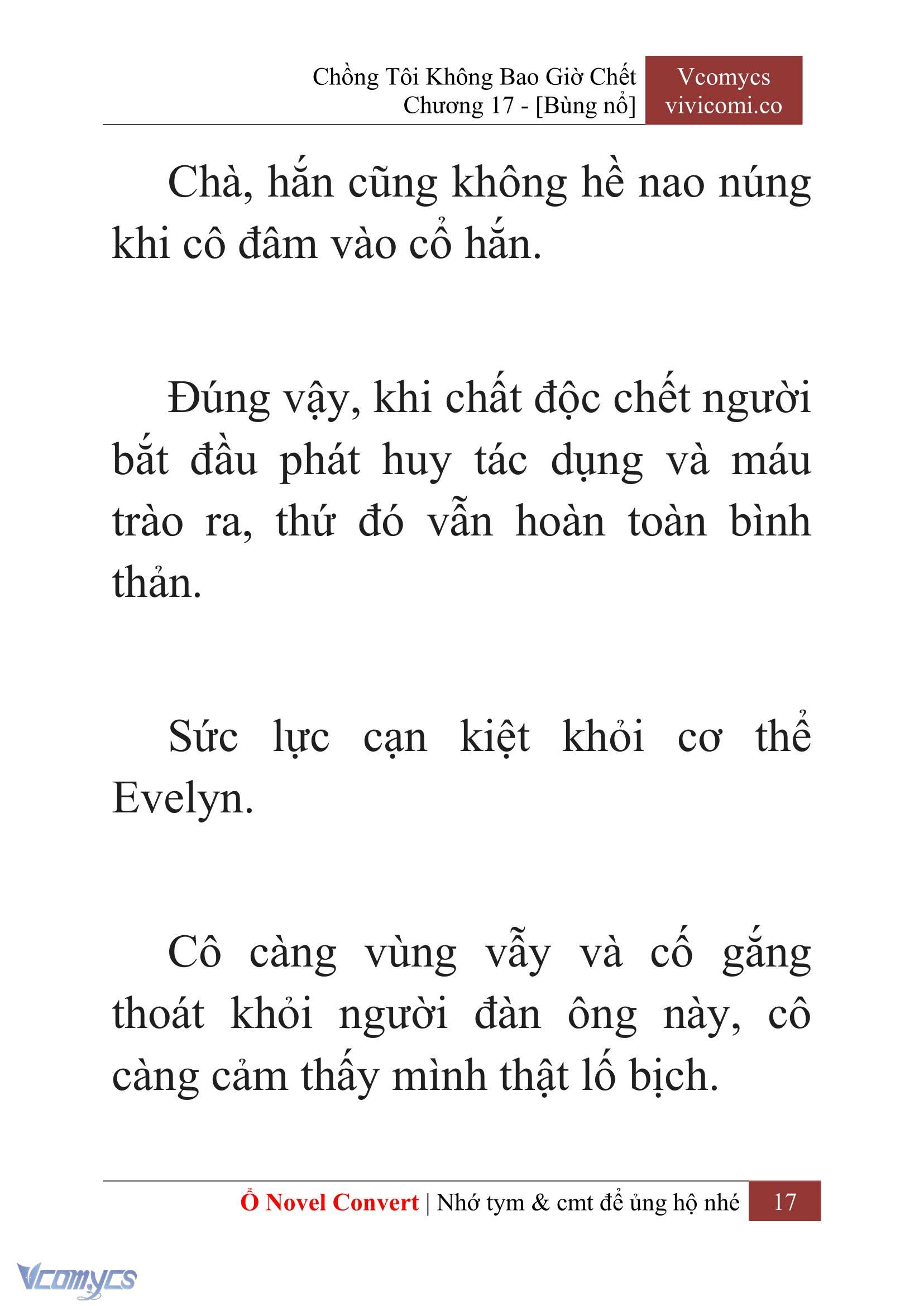 [Novel] Chồng Tôi Không Bao Giờ Chết Chap 17 - Trang 2