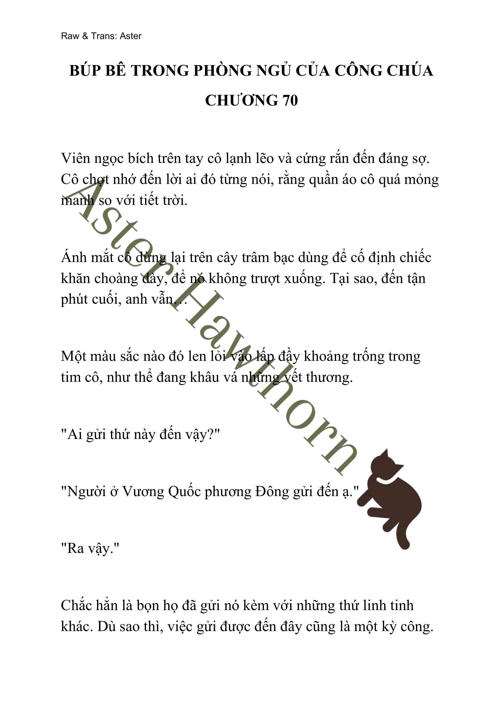 [NOVEL] Búp Bê Trong Phòng Ngủ Của Công Chúa Chap 70 - Trang 2