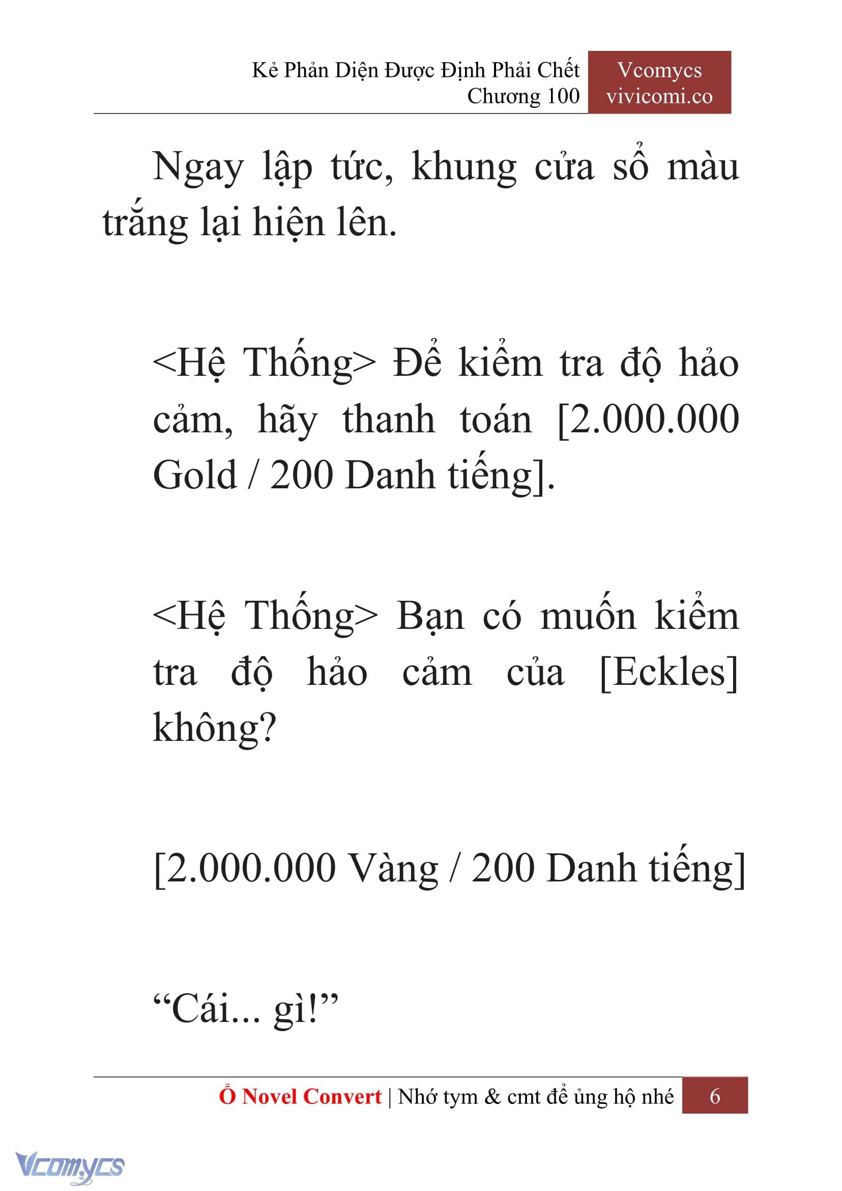 [Novel] Kẻ Phản Diện Được Định Phải Chết Chap 100 - Next Chap 101