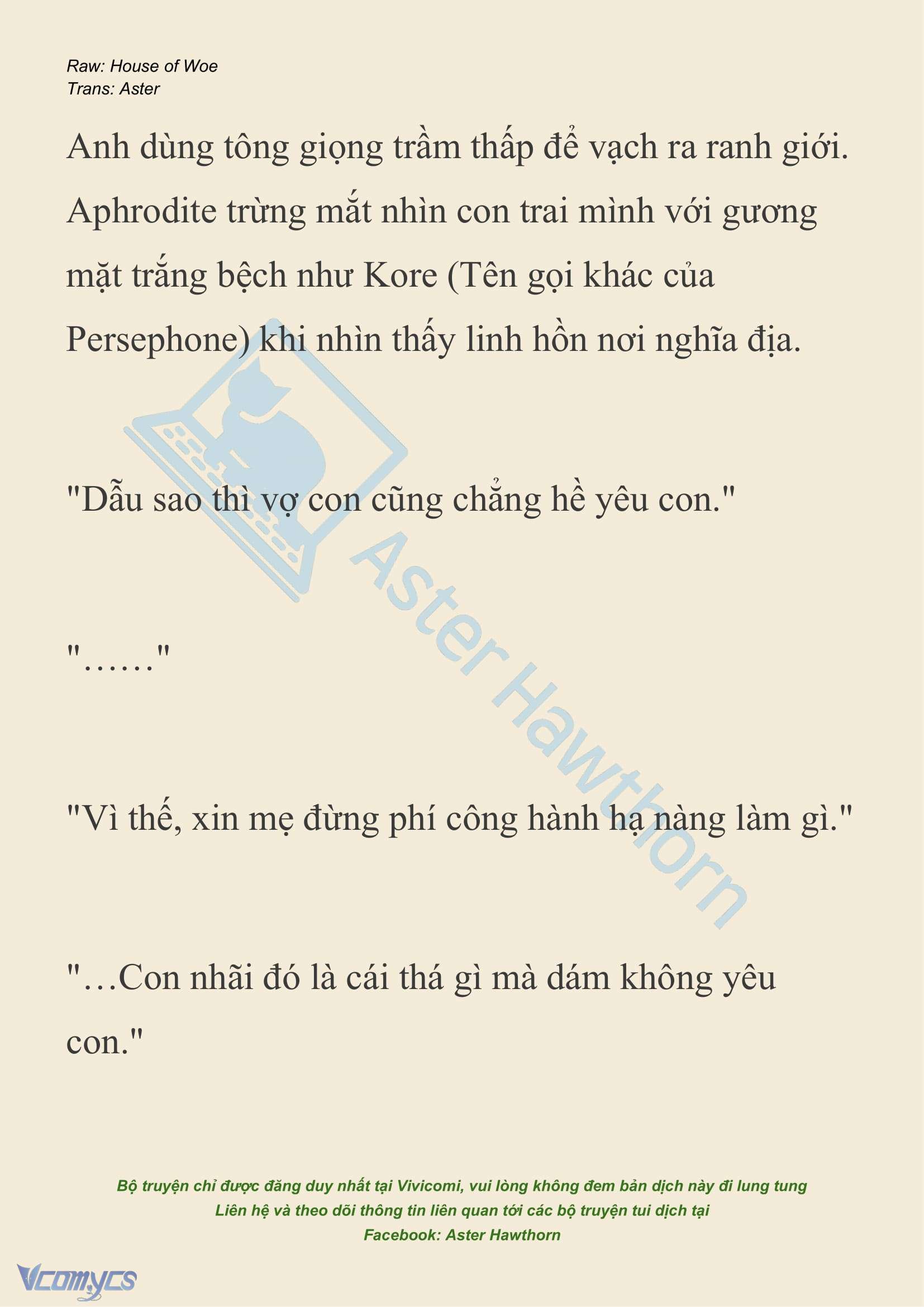 [NOVEL] Dành Cho Các Nữ Thần: Dành cho Psyche Chap 37 - Trang 2