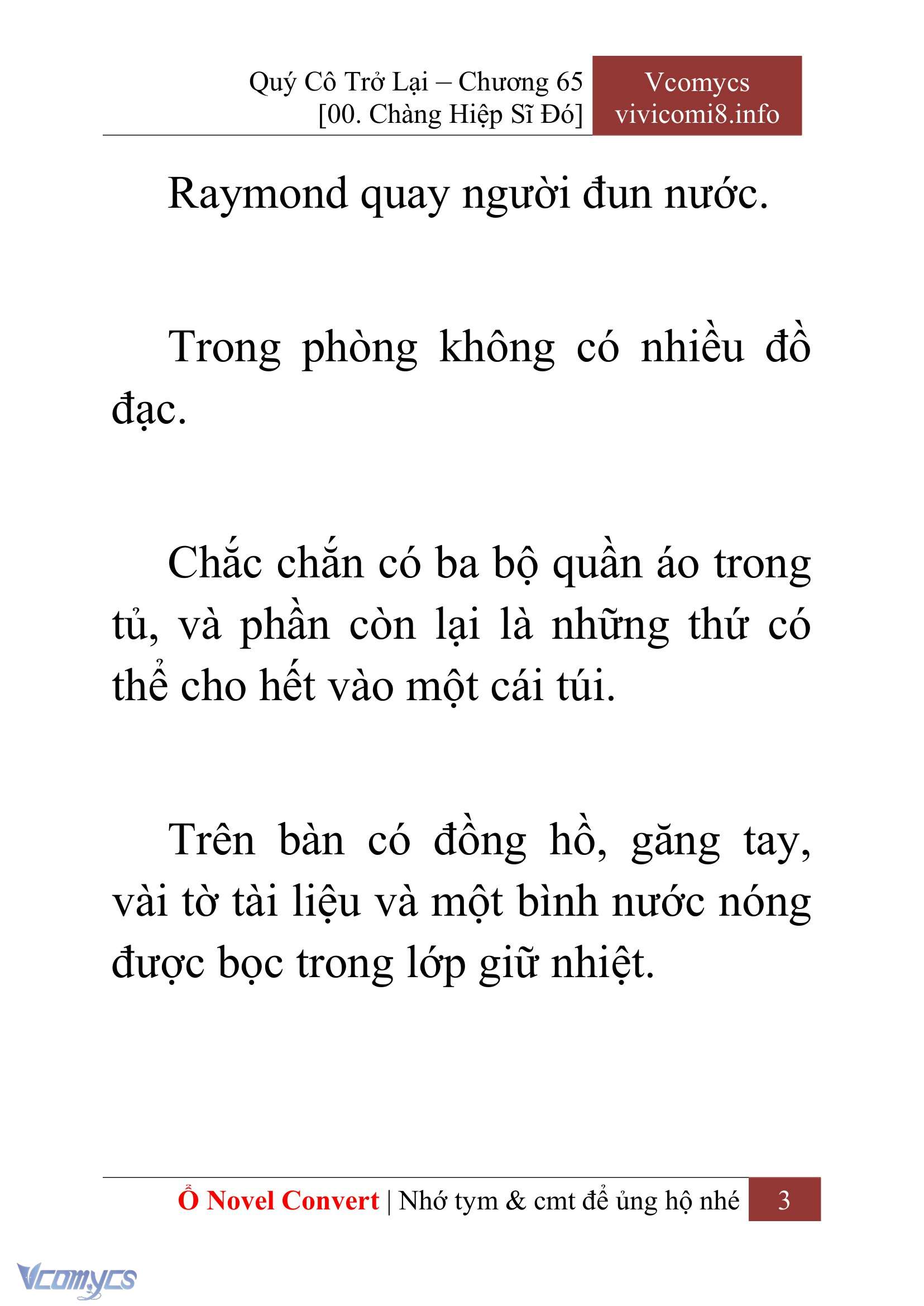 [Novel] Quý Cô Trở Lại Chap 65 - Trang 2