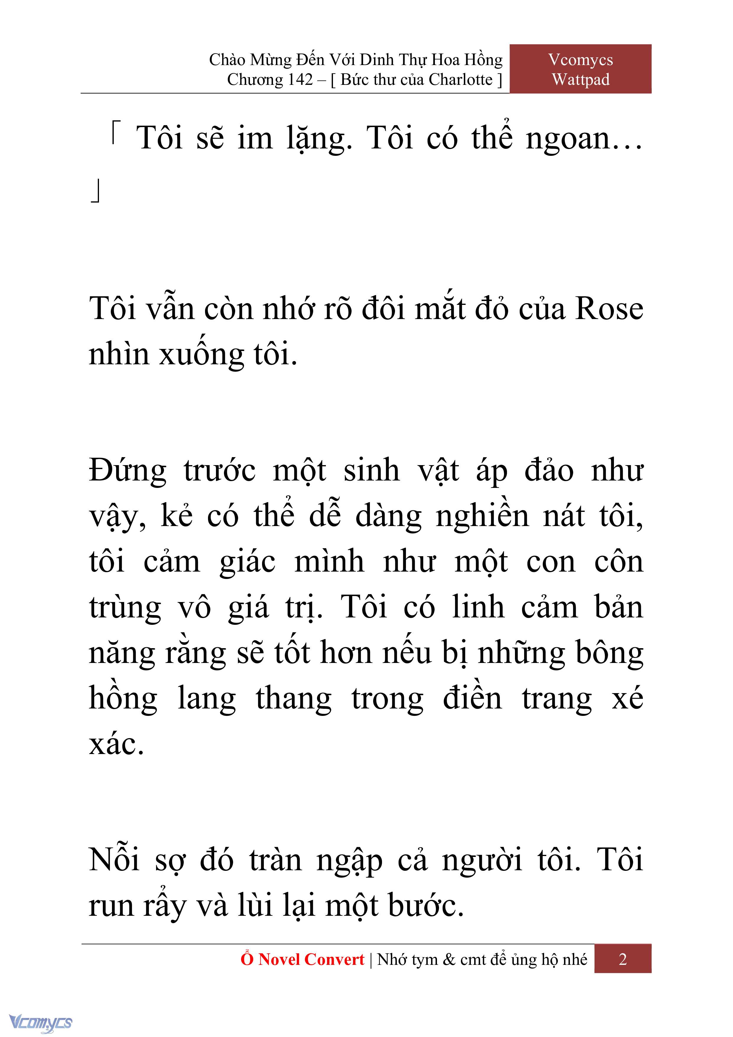 [Novel] Chào Mừng Đến Với Dinh Thự Hoa Hồng Chap 142 - Trang 2