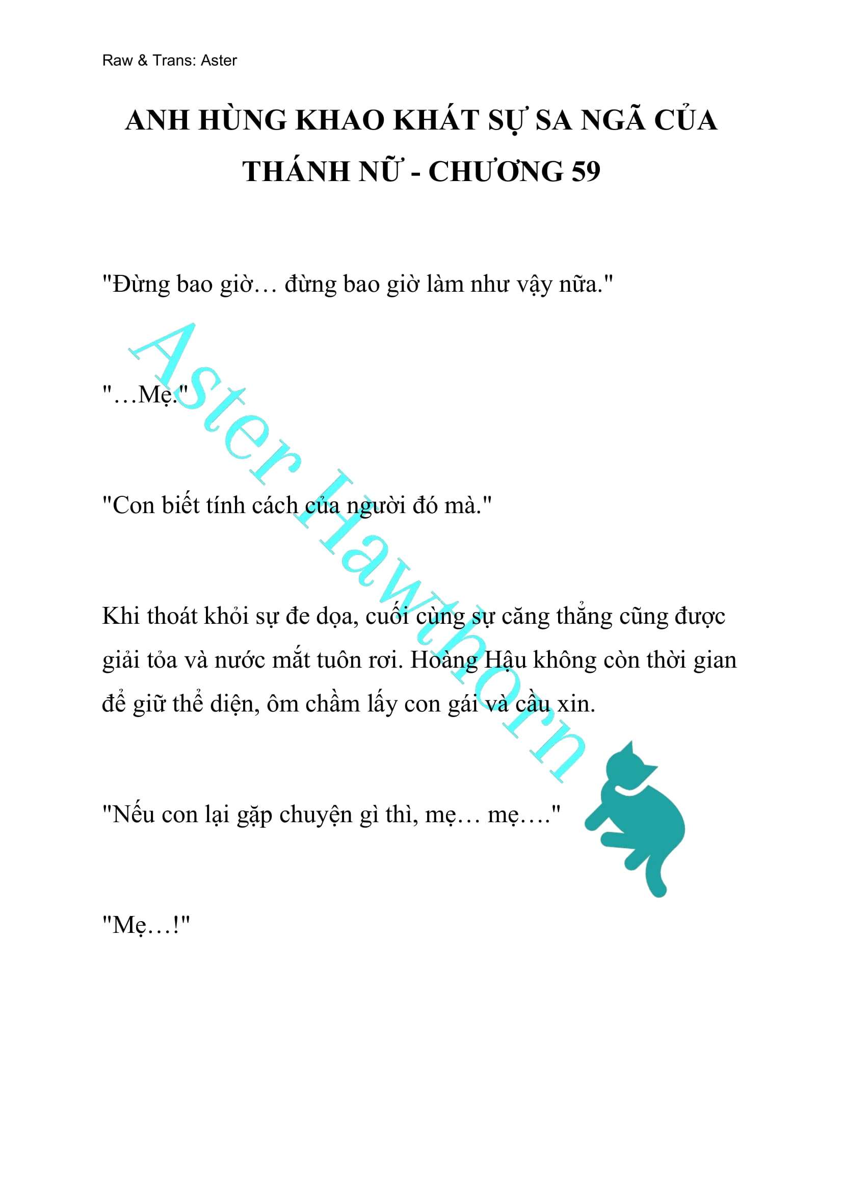 [NOVEL] Anh Hùng Khao Khát Sự Sa Ngã Của Thánh Nữ Chap 59 - Trang 2