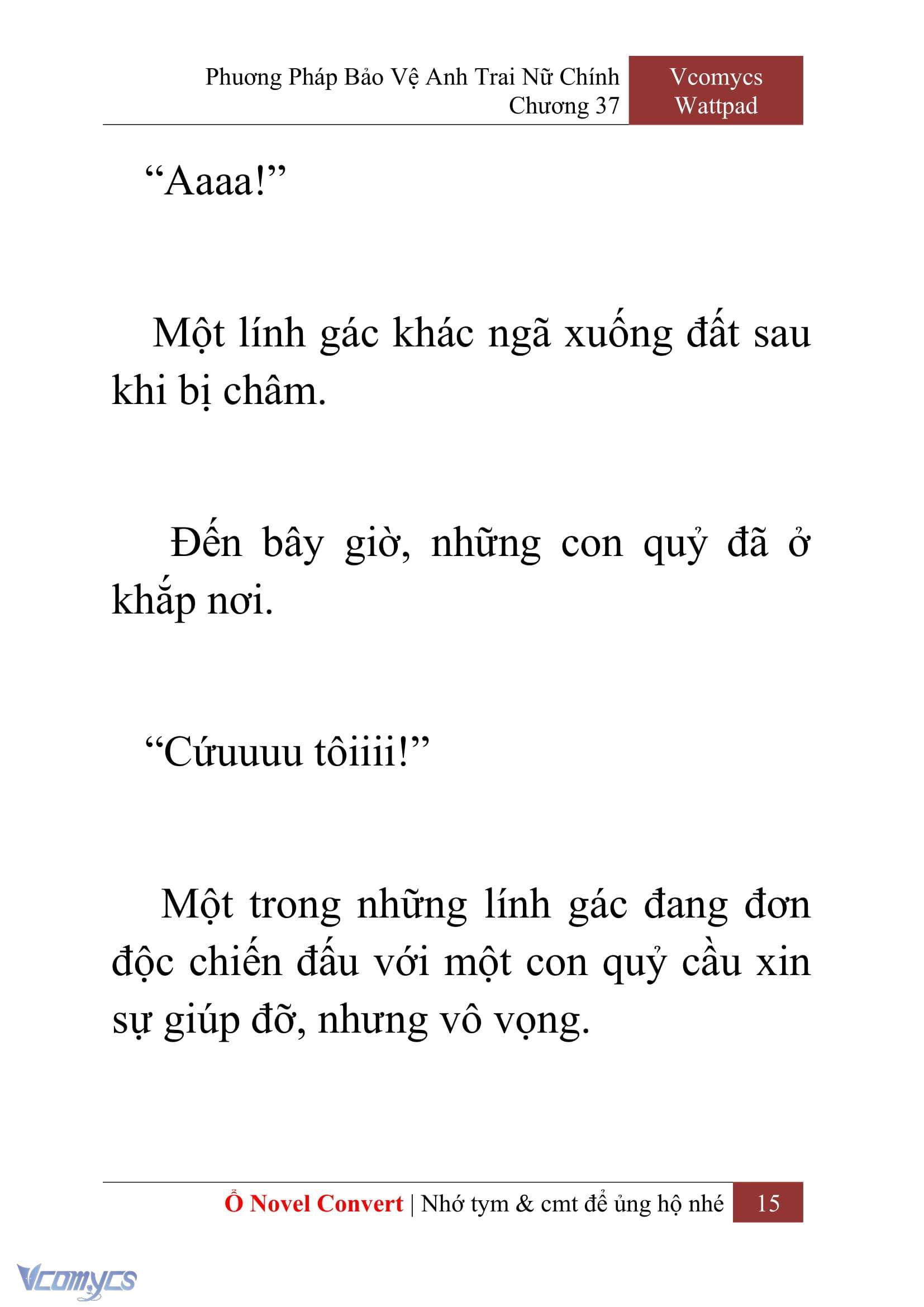 [Novel] Phương Pháp Bảo Vệ Anh Trai Nữ Chính Chap 37 - Trang 2