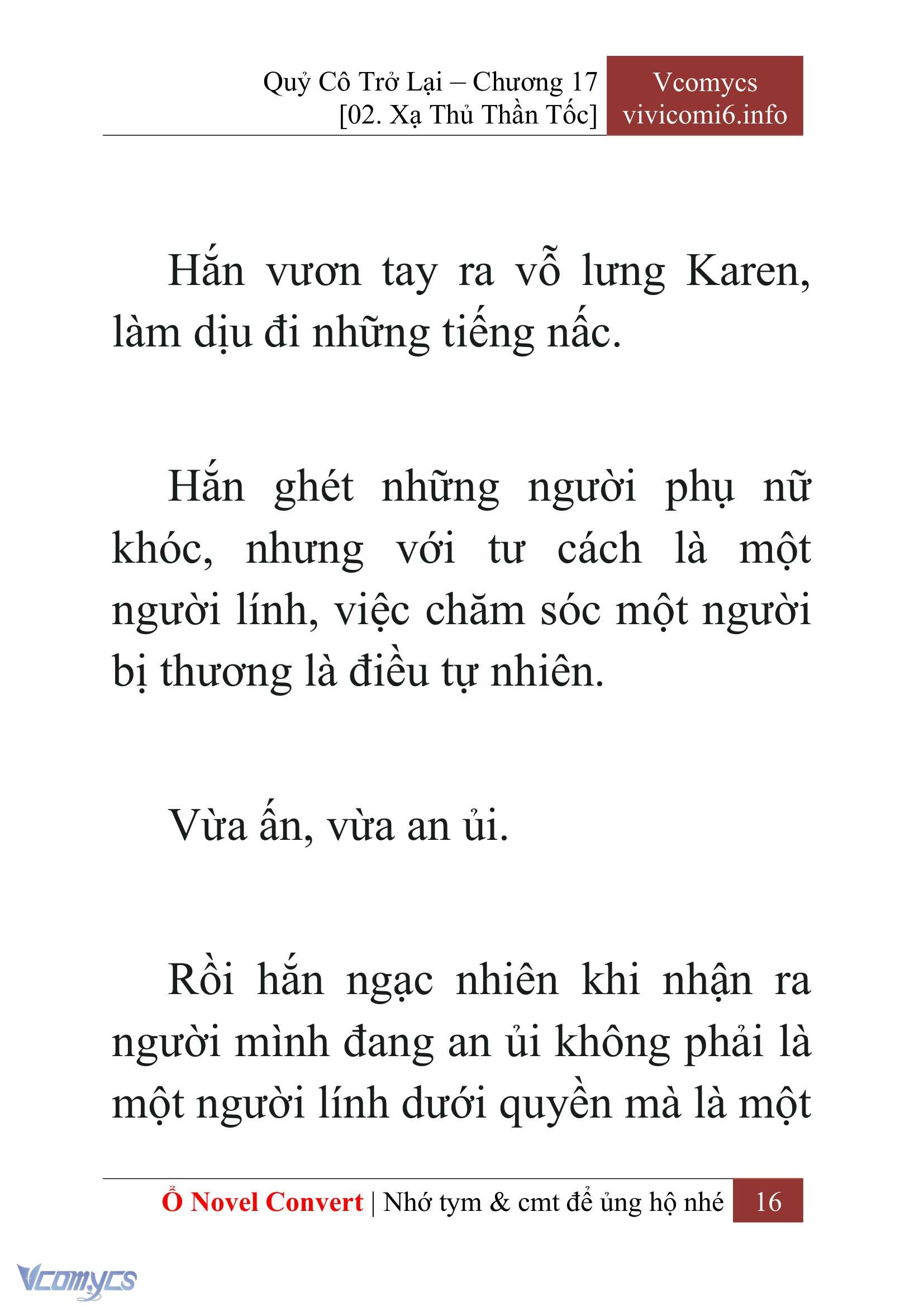 [Novel] Quý Cô Trở Lại Chap 17 - Trang 2