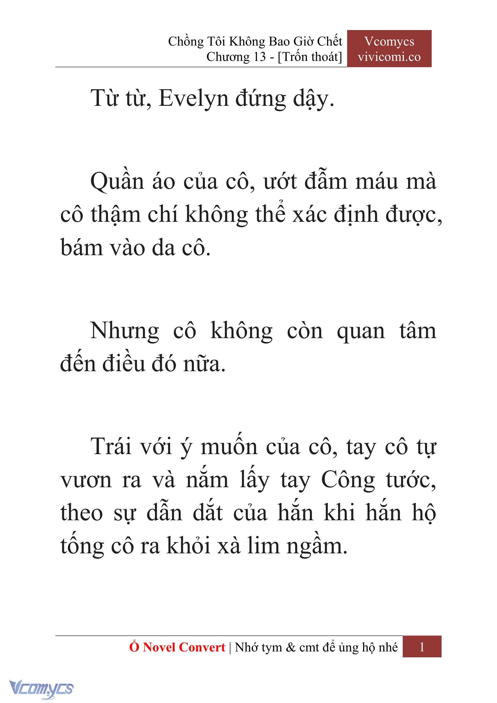 [Novel] Chồng Tôi Không Bao Giờ Chết Chap 13 - Trang 2