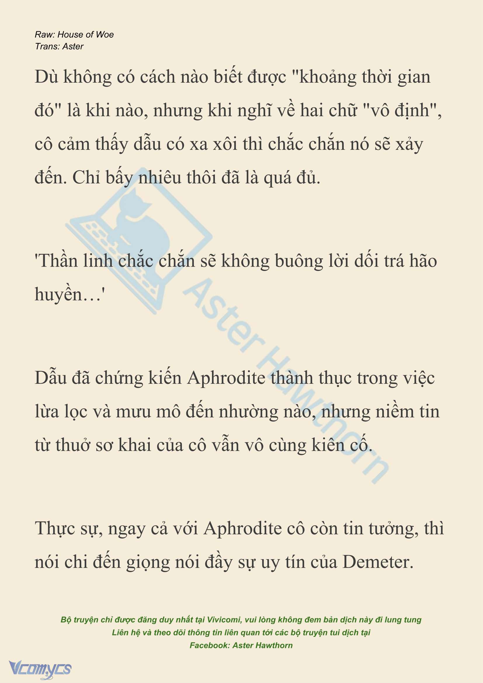 [NOVEL] Dành Cho Các Nữ Thần: Dành cho Psyche Chap 42 - Trang 2