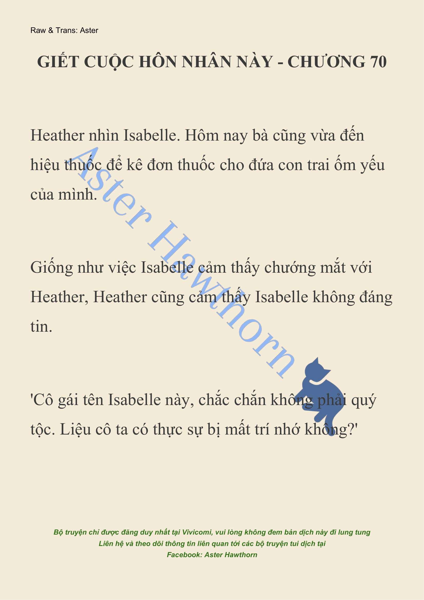 [NOVEL] Giết Cuộc Hôn Nhân Này Chap 70 - Next Chap 71