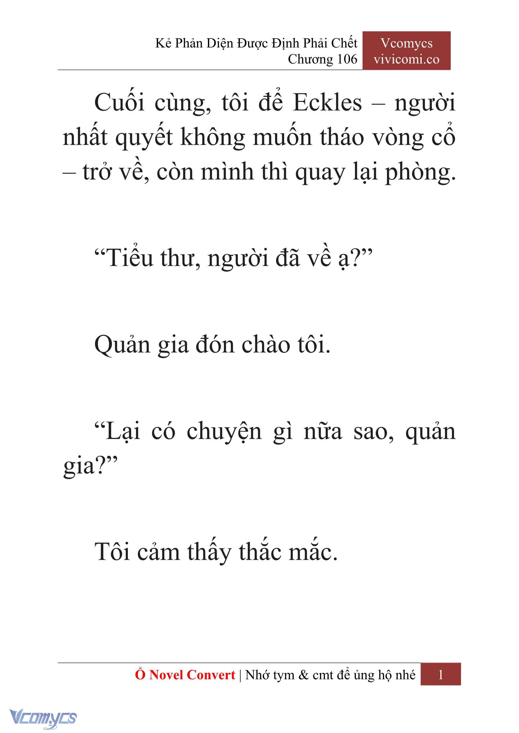 [Novel] Kẻ Phản Diện Được Định Phải Chết Chap 106 - Next Chap 107