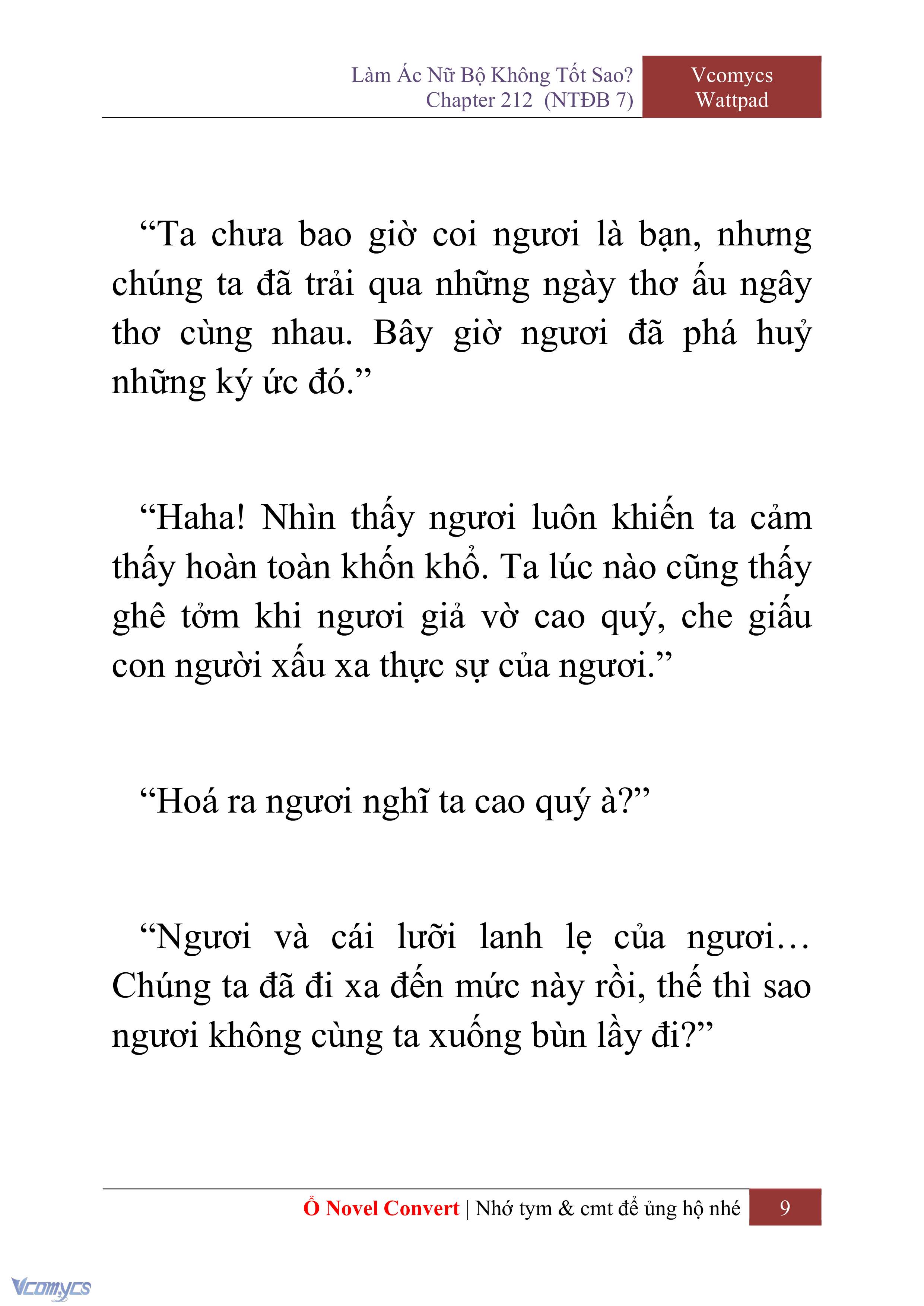 [Novel] Làm Ác Nữ Bộ Không Tốt Sao? Chap 212 - Trang 2