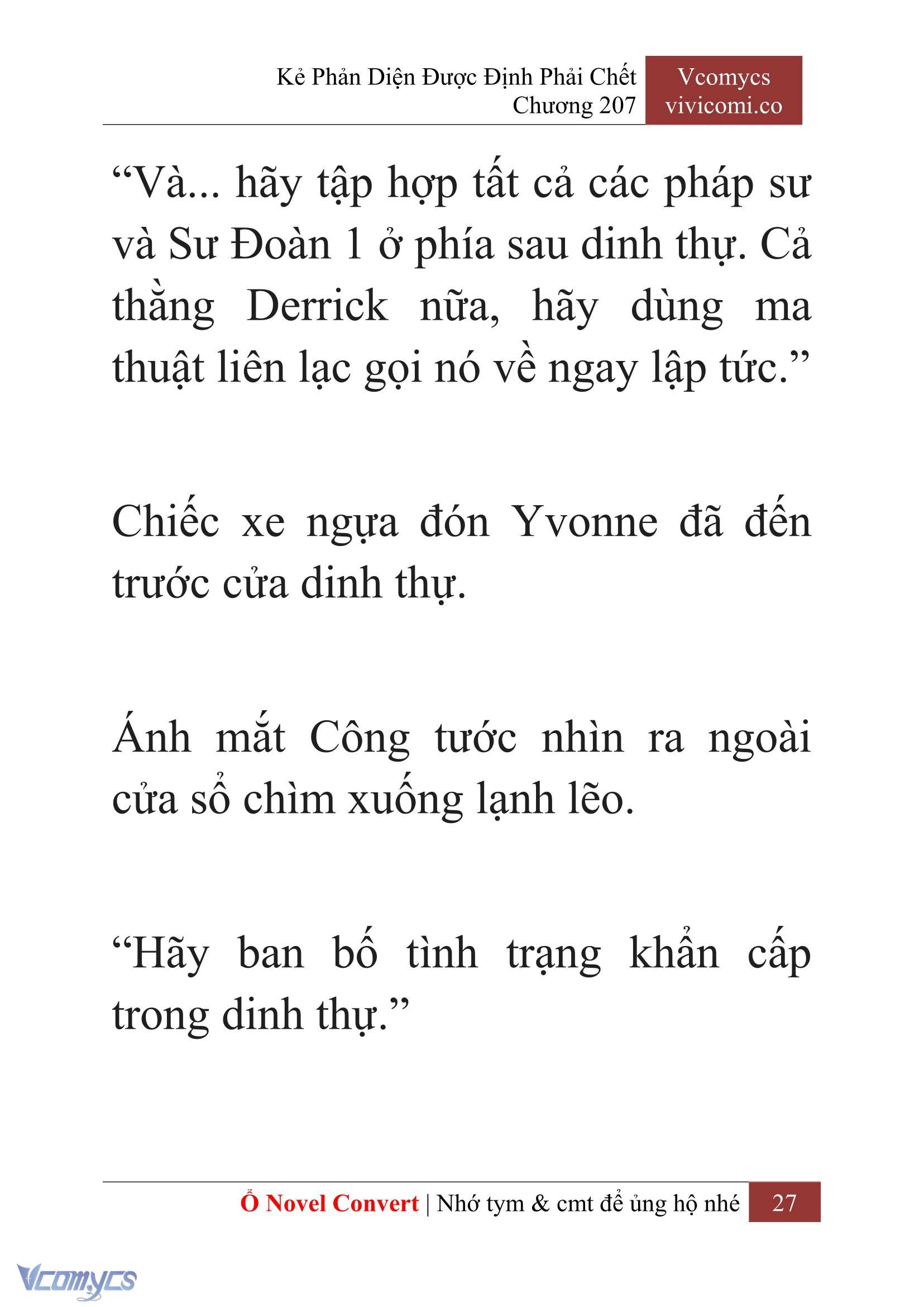 [Novel] Kẻ Phản Diện Được Định Phải Chết Chap 207 - Trang 2