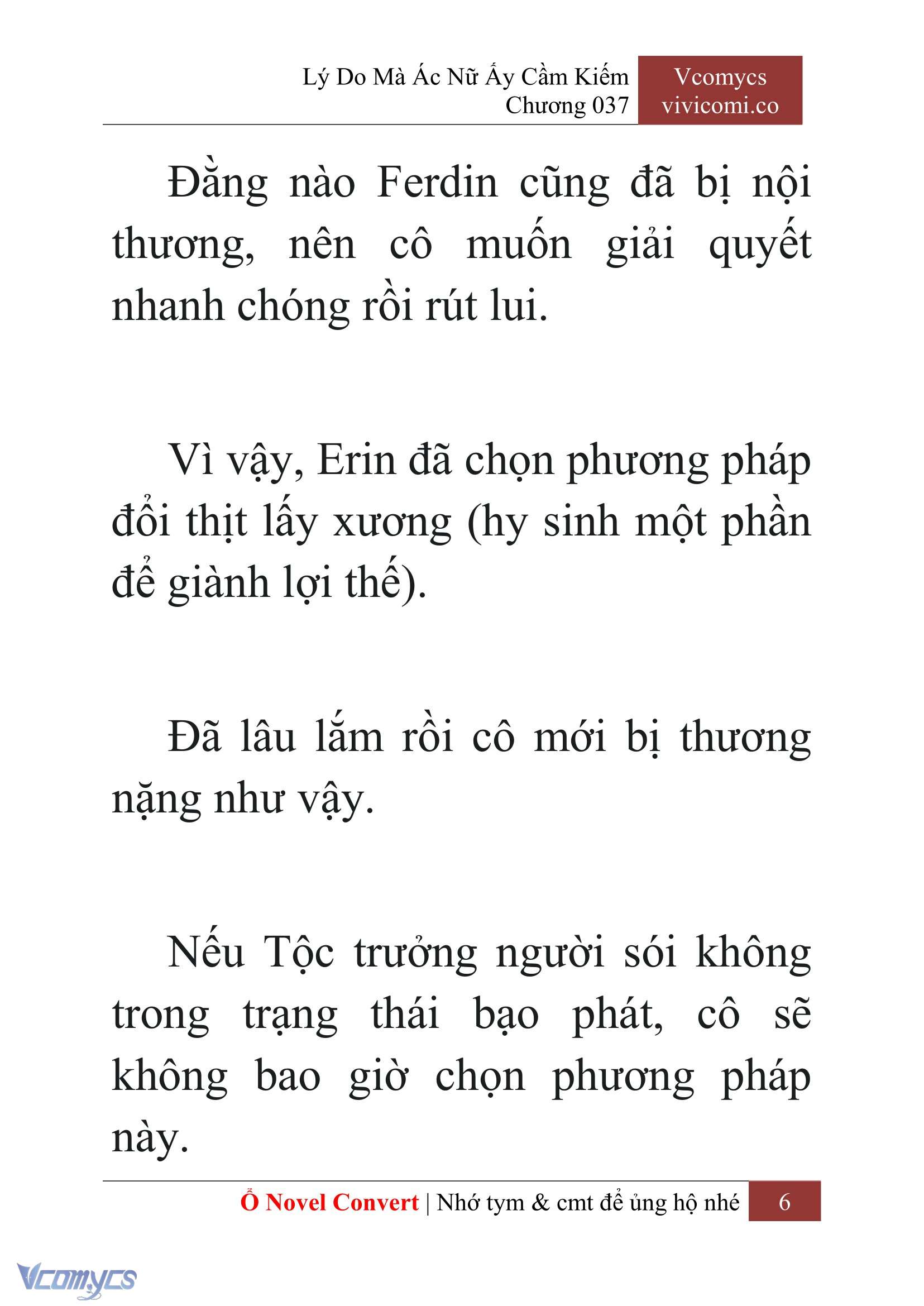 [Novel] Lý Do Mà Ác Nữ Ấy Cầm Kiếm Chap 37 - Next Chap 38