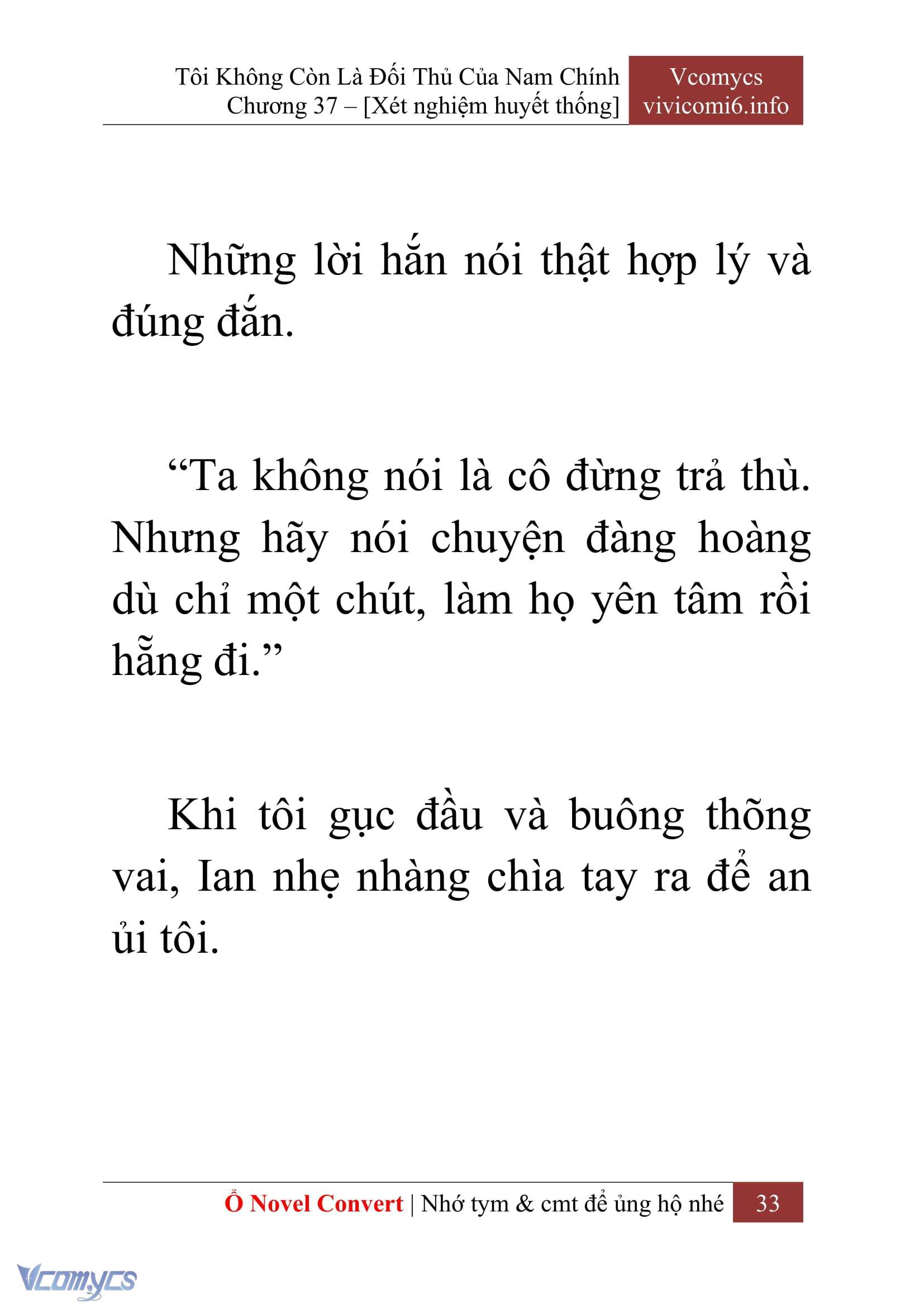 [Novel] Tôi Không Còn Là Đối Thủ Của Nam Chính Chap 37 - Trang 2