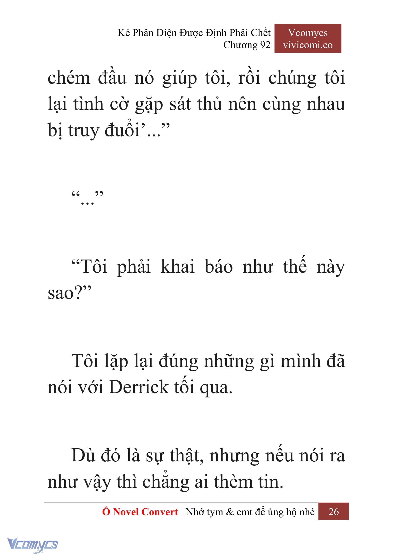 [Novel] Kẻ Phản Diện Được Định Phải Chết Chap 92 - Trang 2