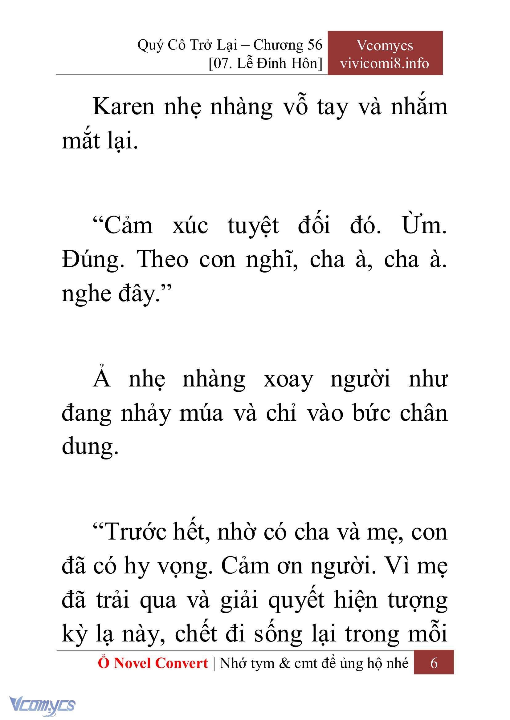 [Novel] Quý Cô Trở Lại Chap 56 - Trang 2