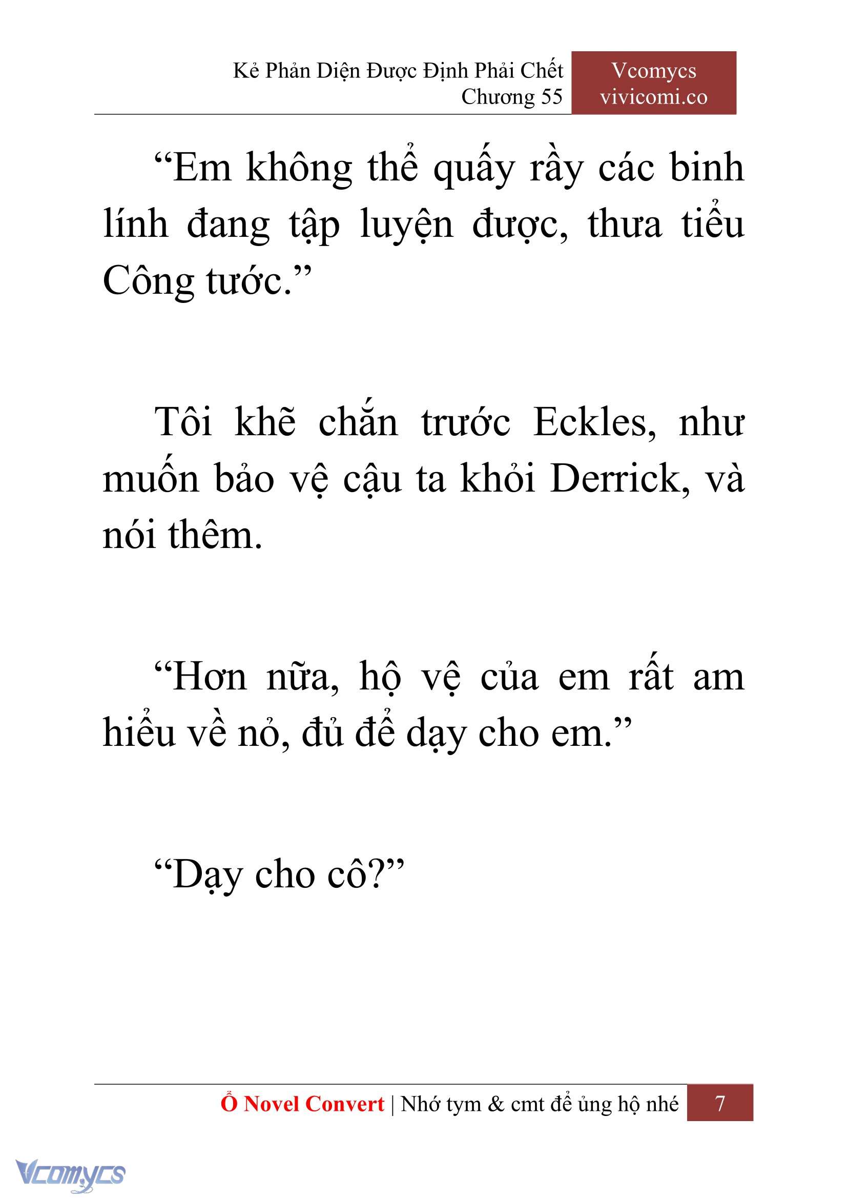 [Novel] Kẻ Phản Diện Được Định Phải Chết Chap 55 - Next Chap 56