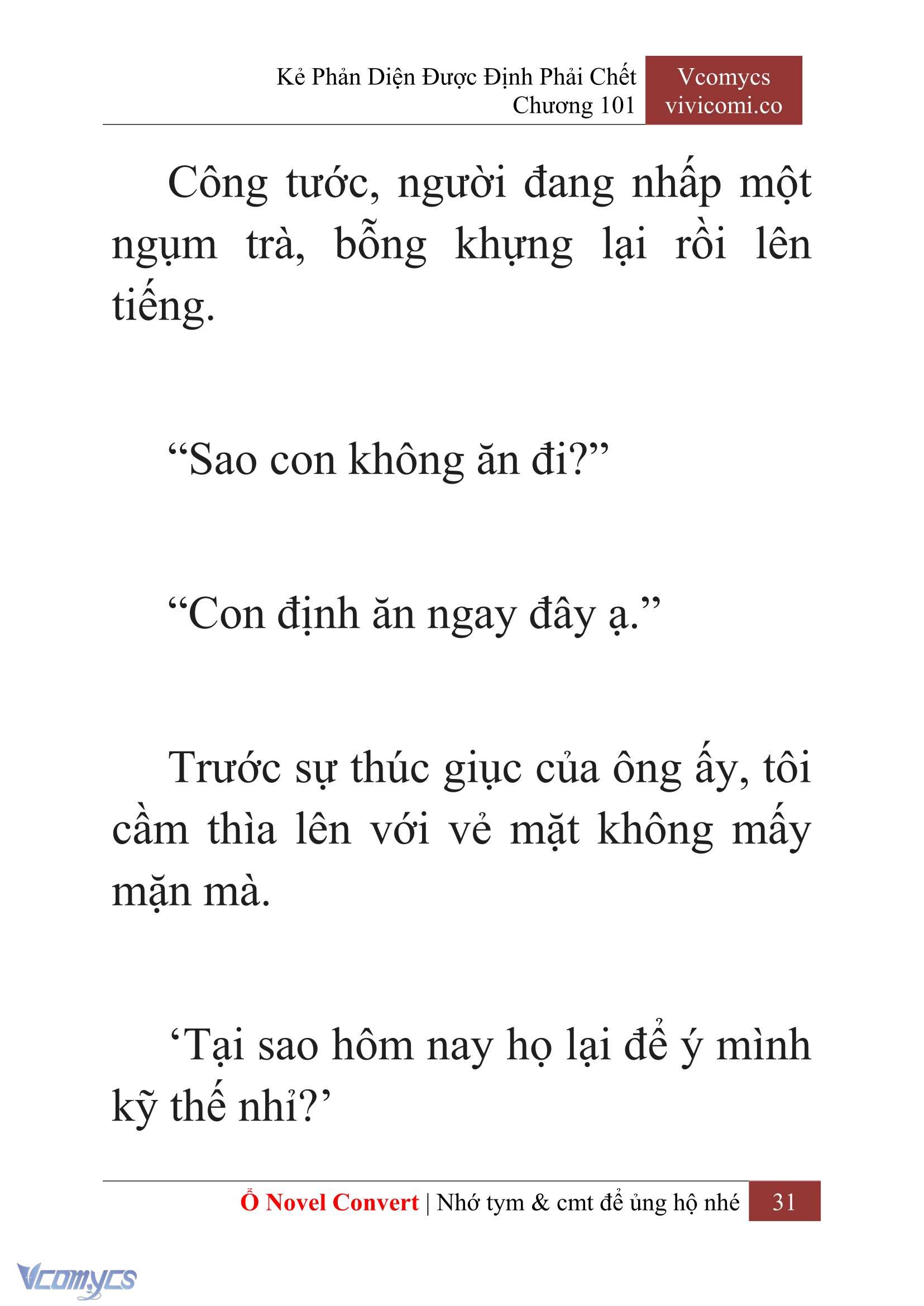 [Novel] Kẻ Phản Diện Được Định Phải Chết Chap 101 - Trang 2