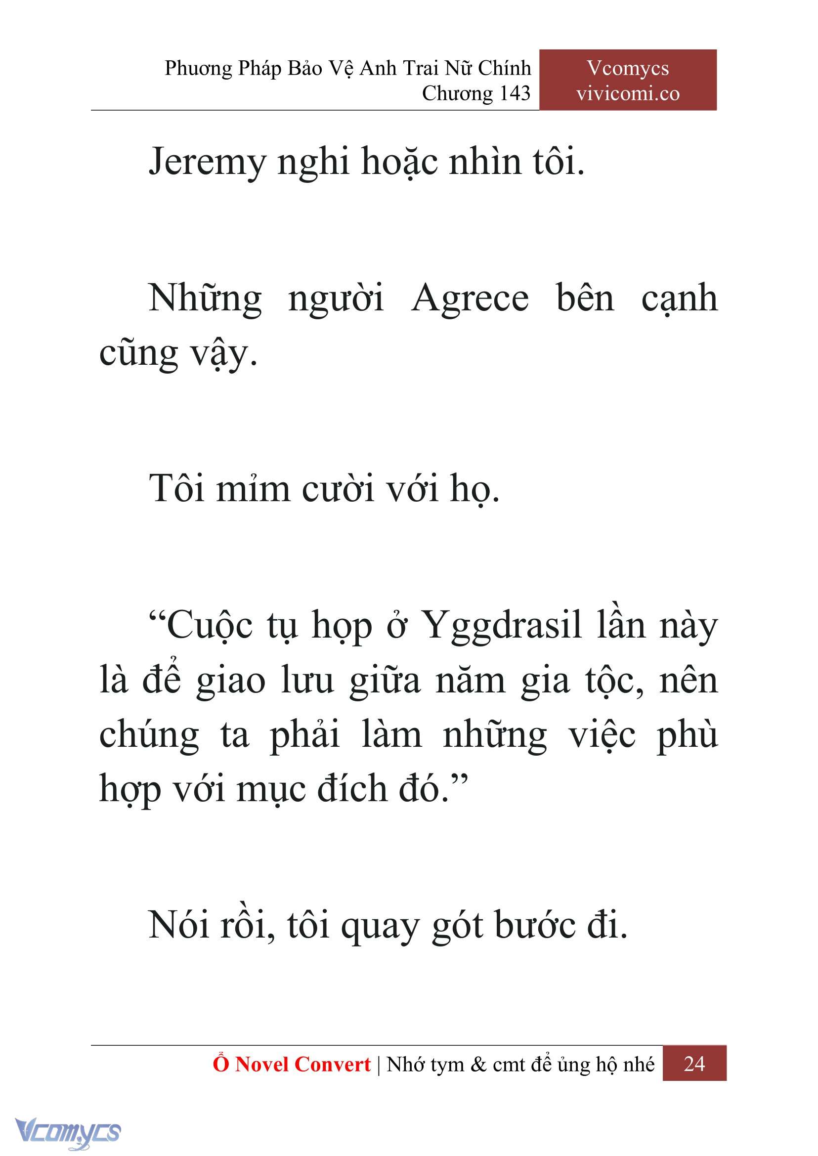 [Novel] Phương Pháp Bảo Vệ Anh Trai Nữ Chính Chap 143 - Trang 2