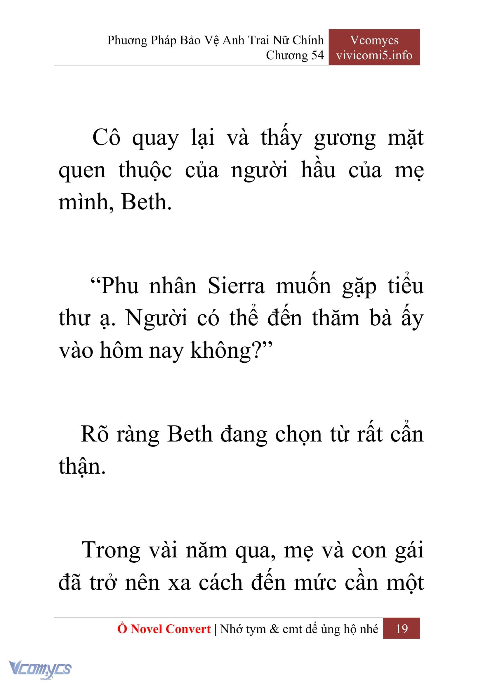 [Novel] Phương Pháp Bảo Vệ Anh Trai Nữ Chính Chap 54 - Trang 2