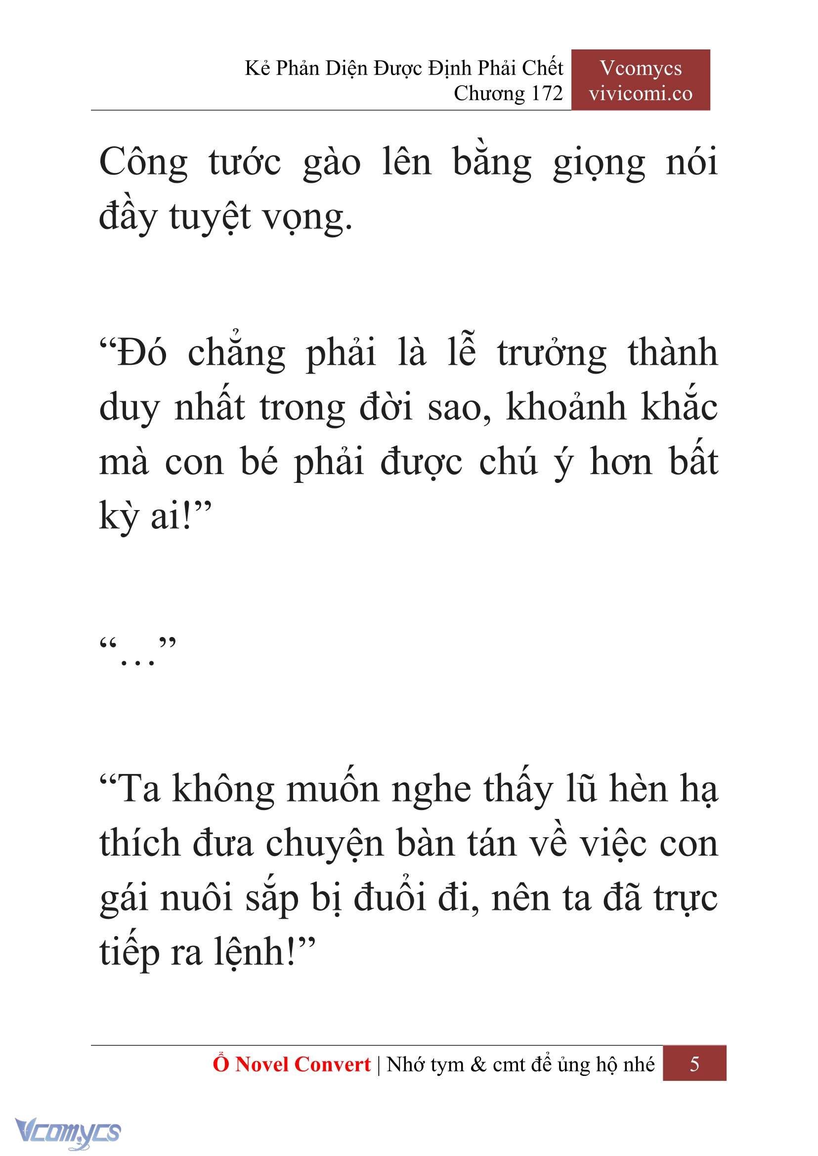 [Novel] Kẻ Phản Diện Được Định Phải Chết Chap 172 - Trang 2