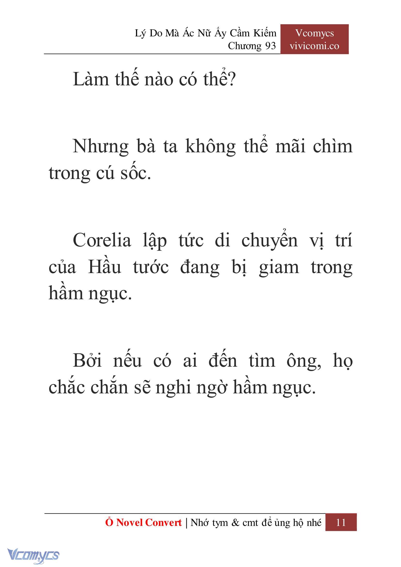 [Novel] Lý Do Mà Ác Nữ Ấy Cầm Kiếm Chap 93 - Next Chap 94